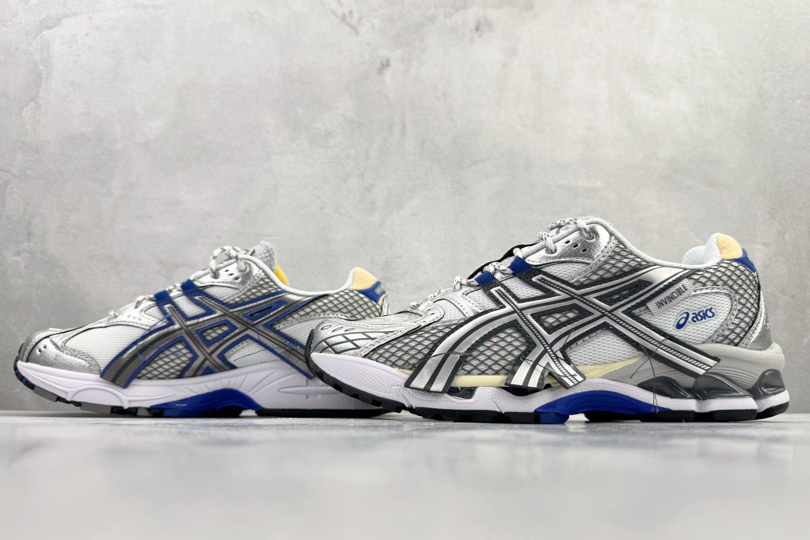 外贸订单 配色齐全 正确版本 完美还原 INVINCIBLE x ASICS GEL-Nimbus 10.1 HTTP 404 蓝白色 1203A814-021