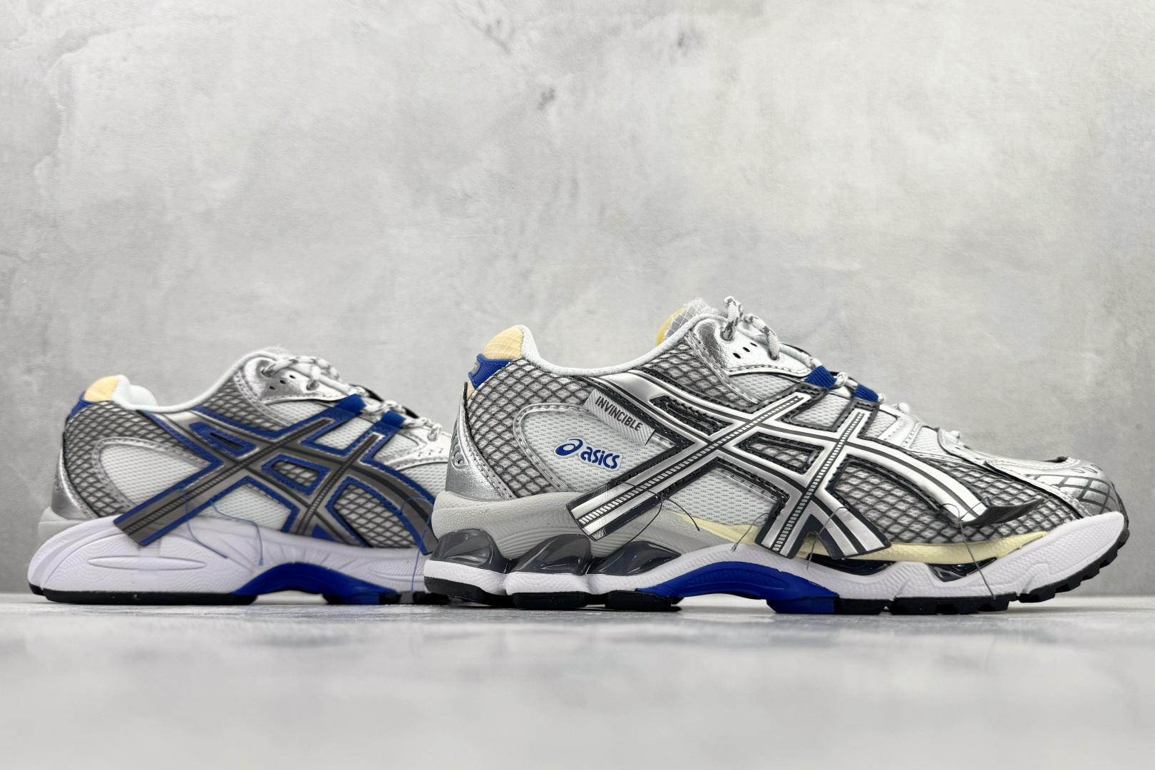 外贸订单 配色齐全 正确版本 完美还原 INVINCIBLE x ASICS GEL-Nimbus 10.1 HTTP 404 蓝白色 1203A814-021