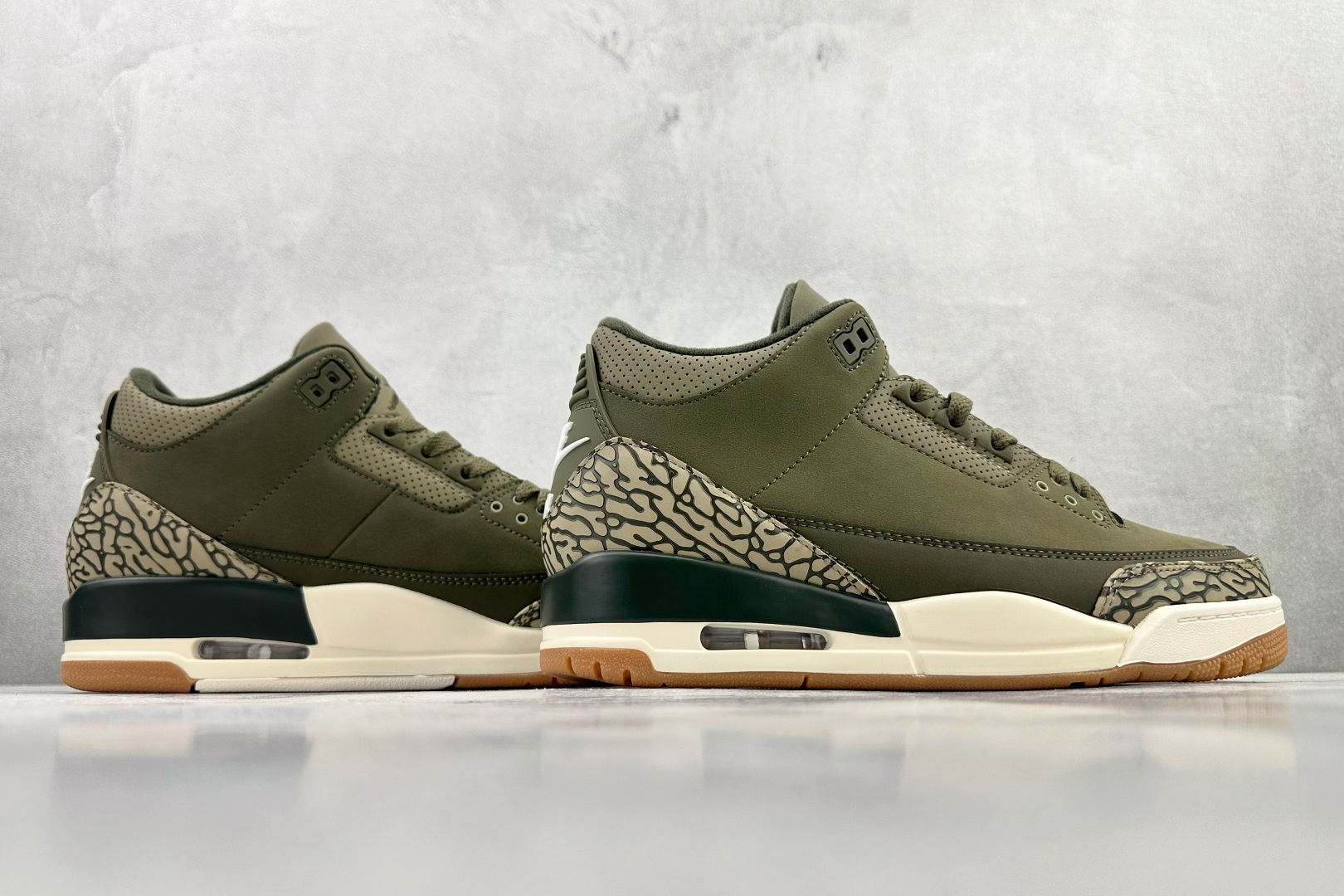 N版  东南亚订单 Jordan Air Jordan 3 "Family Affair"橄榄绿 货号：DN3707-2
