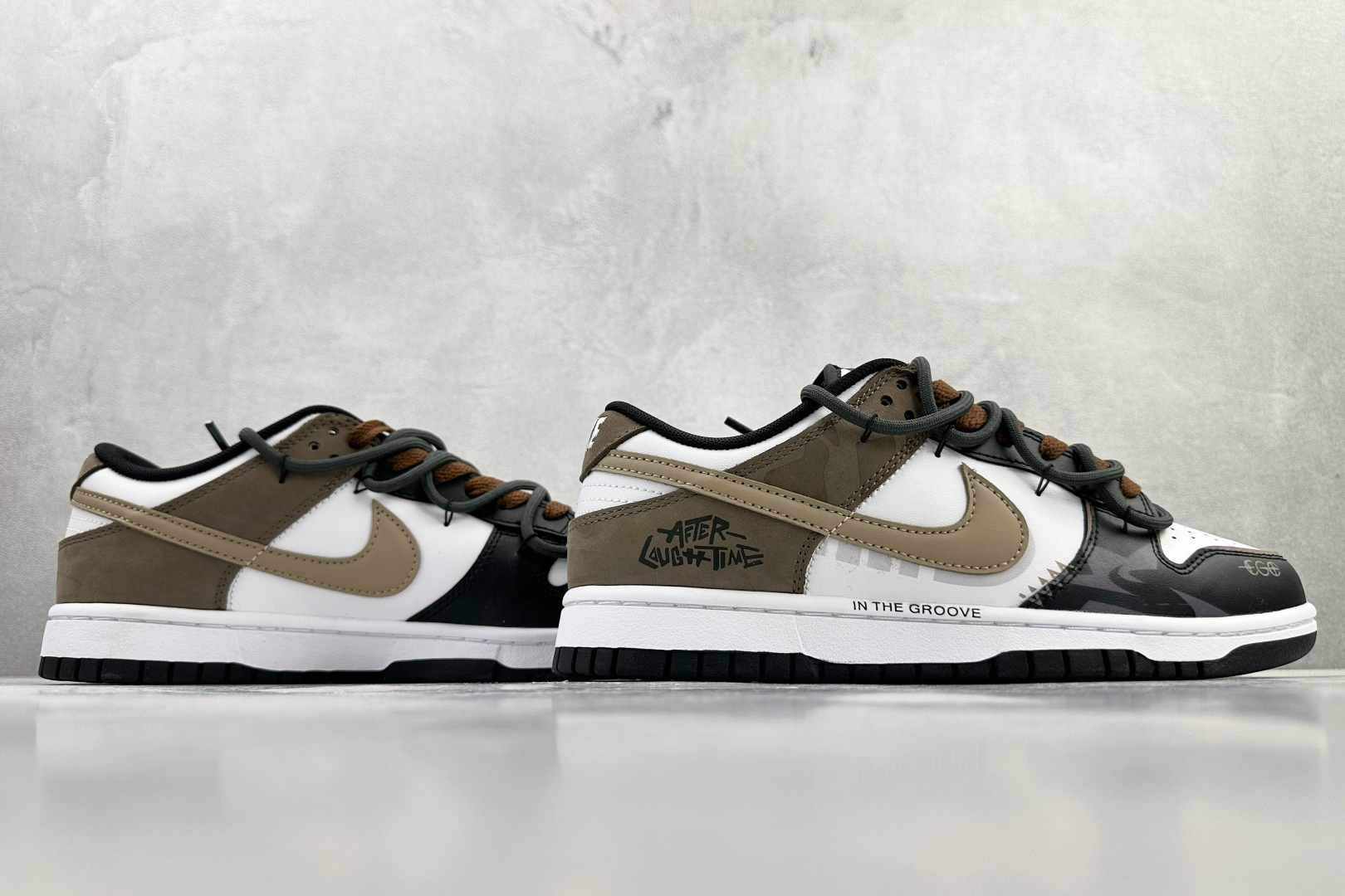 定制球鞋 Nike Dunk 余晖之下 黑白棕 HF5441-100 定制球鞋 Nike Dunk 余晖之下 黑白棕 HF5441-100