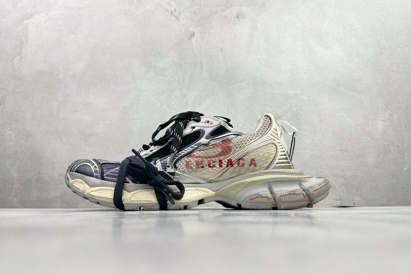 380 最新外贸批次 Balenciaga巴黎世家 3XL 白红 840090W3XSG