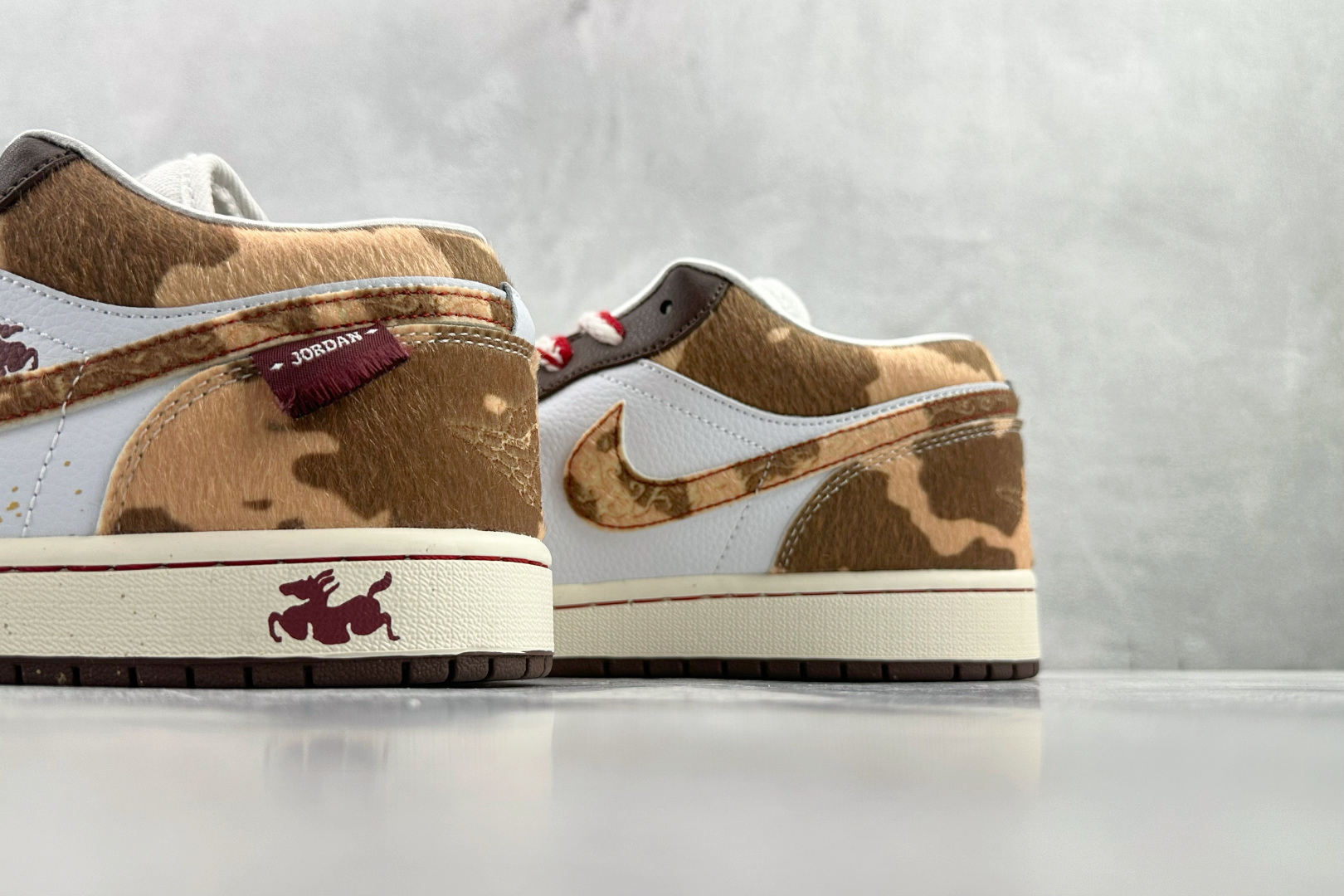 200 综合版 定制球鞋 Jordan Air Jordan 1 福马红金马年限定 红棕色 IQ5321-121