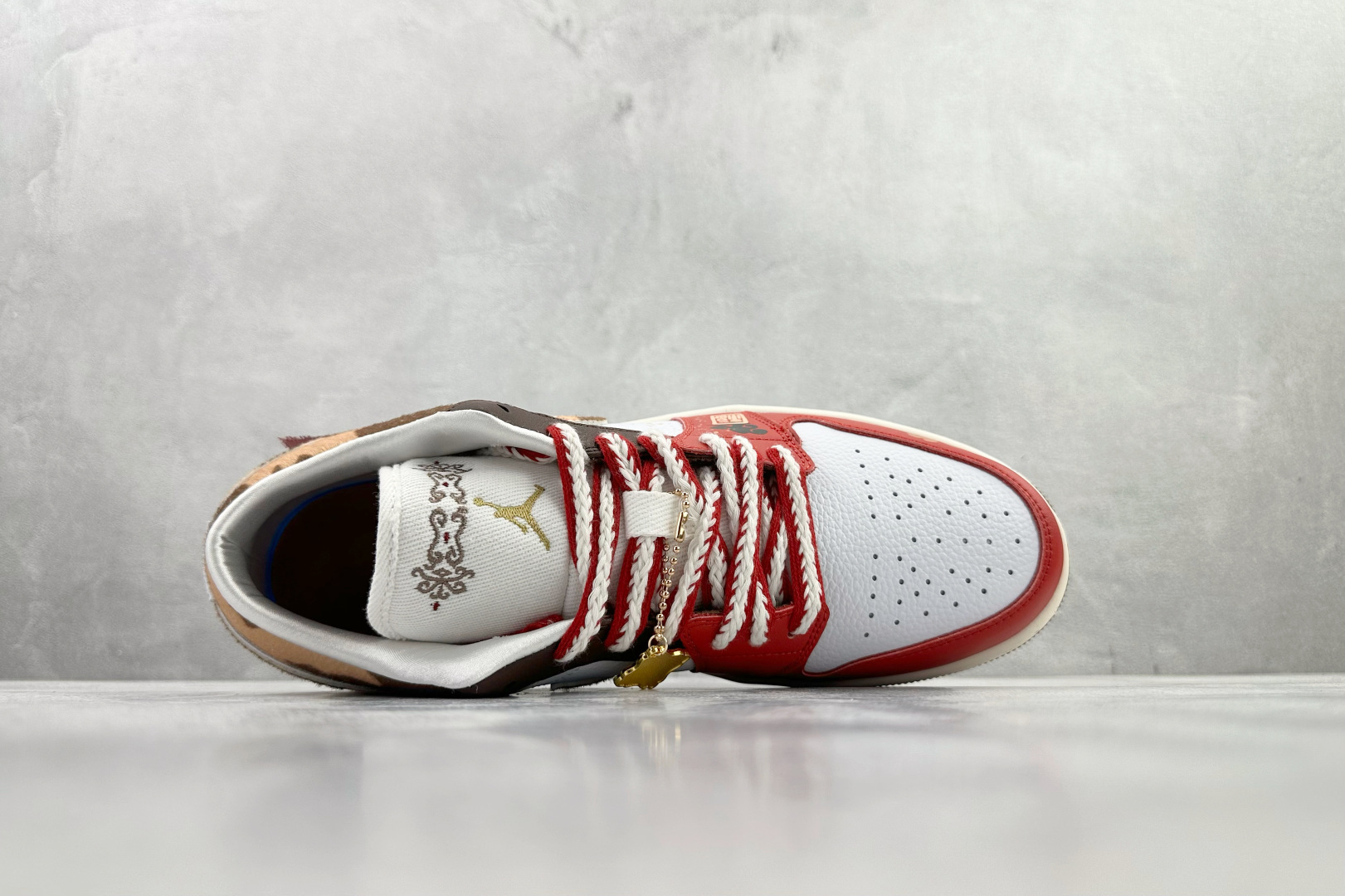 200 综合版 定制球鞋 Jordan Air Jordan 1 福马红金马年限定 红棕色 IQ5321-121