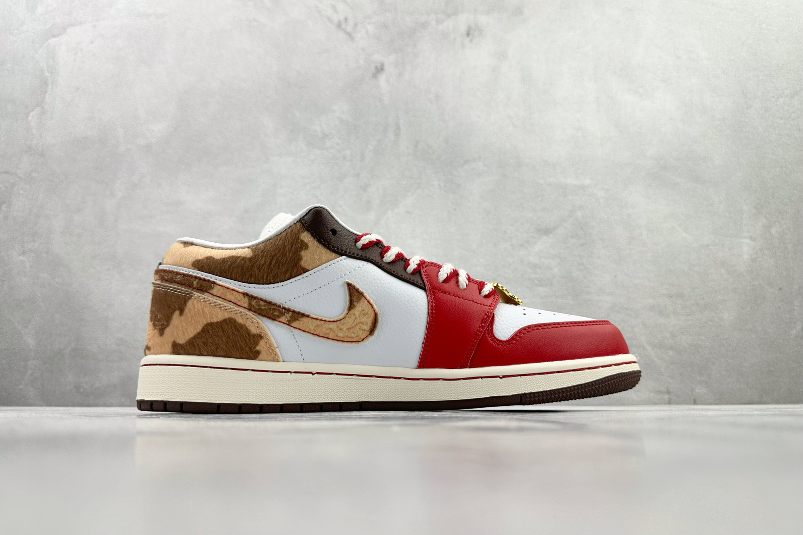 200 综合版 定制球鞋 Jordan Air Jordan 1 福马红金马年限定 红棕色 IQ5321-121
