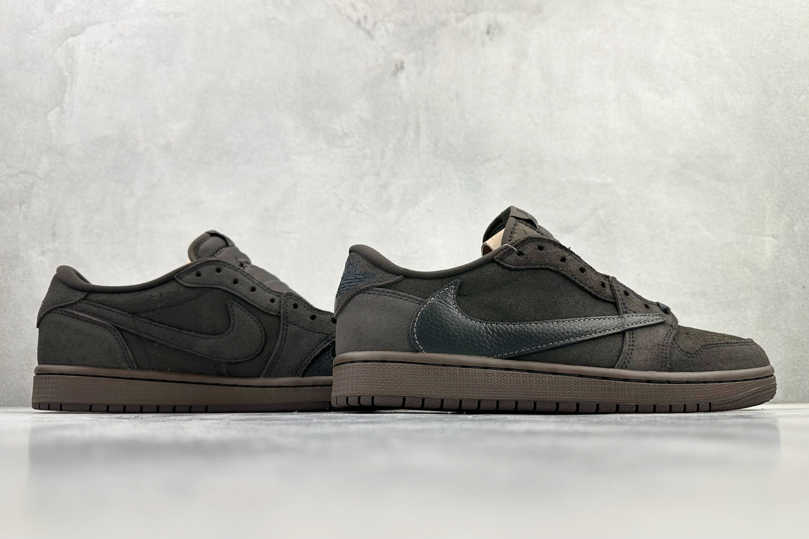 260 Travis Scott x Jordan Air Jordan 1 Low Velvet Brown倒钩9.0 丝绒摩卡 黑棕 DM7866-202