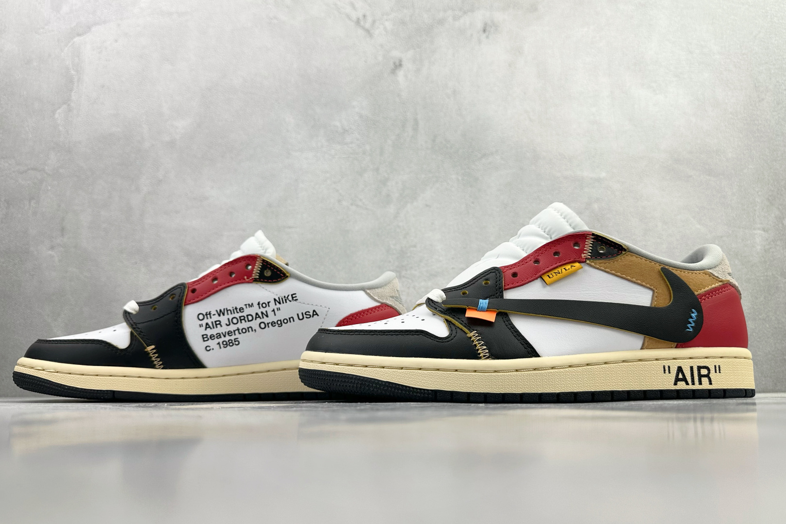 Travis Scott x OFF-WHITE x Jordan Air Jordan 1黑白红 DM7866-104-Chinese wholesaler seller Clothes Bags handbags wholesale Shoes High Quatity wholesaler seller Cheap Sneakers from China Factory Chinese suppliers china wholesale clothing wholesaler seller Travis Scott x OFF-WHITE x Jordan Air Jordan 1黑白红 DM7866-104