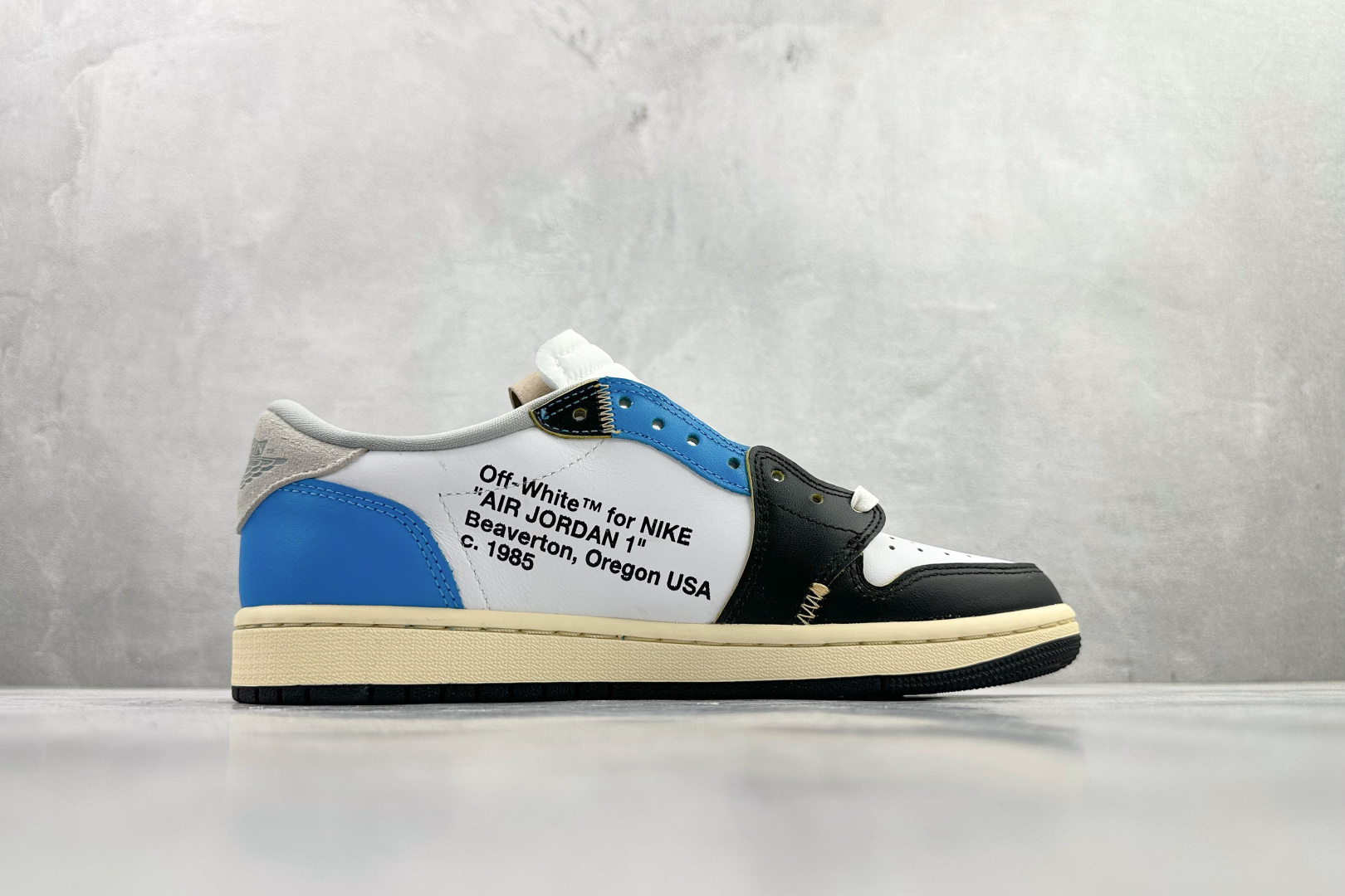 Travis Scott x OFF-WHITE x Jordan Air Jordan 1黑白蓝 CZ0790-108-Chinese wholesaler seller Clothes Bags handbags wholesale Shoes High Quatity wholesaler seller Cheap Sneakers from China Factory Chinese suppliers china wholesale clothing wholesaler seller Travis Scott x OFF-WHITE x Jordan Air Jordan 1黑白蓝 CZ0790-108
