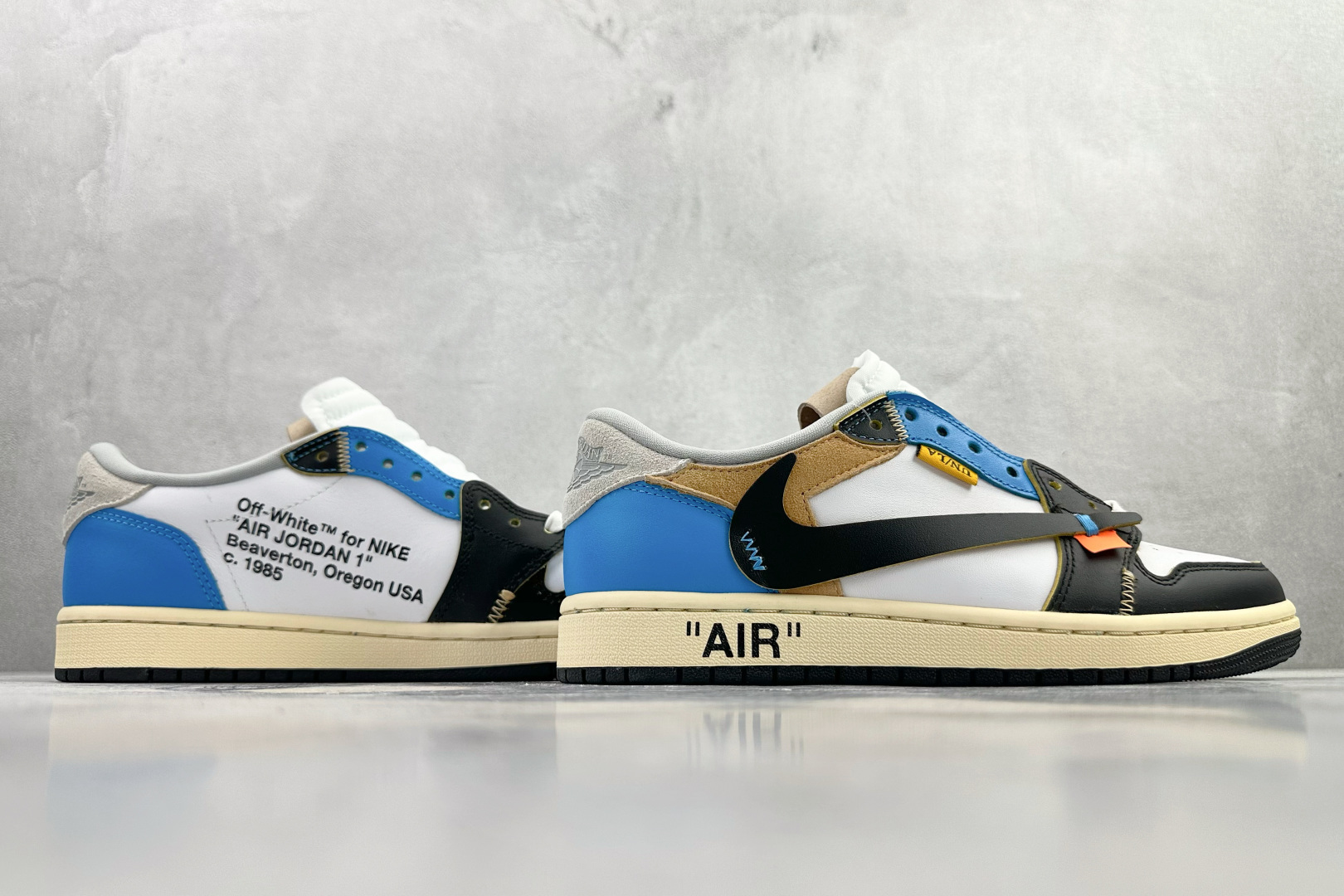 Travis Scott x OFF-WHITE x Jordan Air Jordan 1黑白蓝 CZ0790-108-Chinese wholesaler seller Clothes Bags handbags wholesale Shoes High Quatity wholesaler seller Cheap Sneakers from China Factory Chinese suppliers china wholesale clothing wholesaler seller Travis Scott x OFF-WHITE x Jordan Air Jordan 1黑白蓝 CZ0790-108