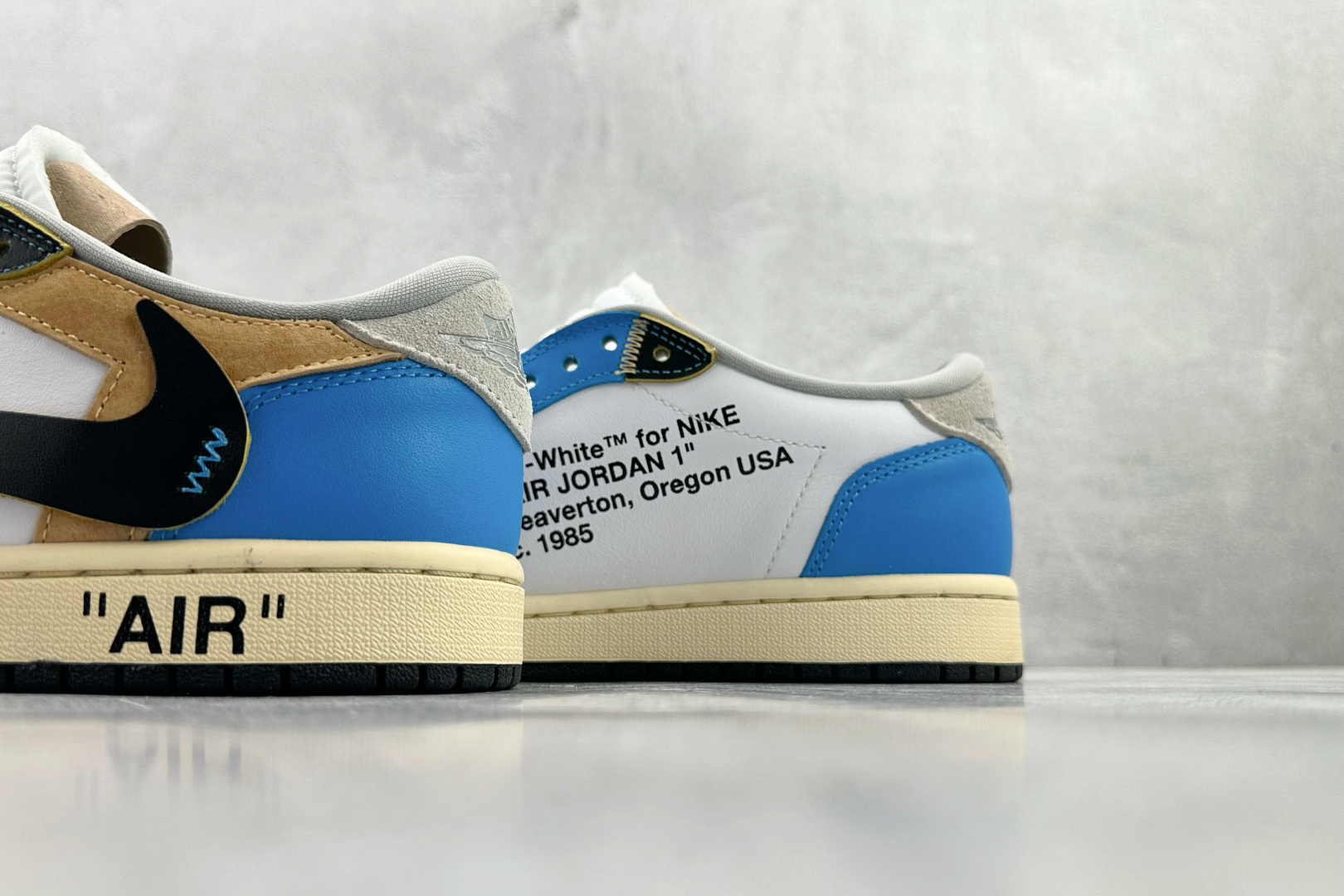 Travis Scott x OFF-WHITE x Jordan Air Jordan 1黑白蓝 CZ0790-108-Chinese wholesaler seller Clothes Bags handbags wholesale Shoes High Quatity wholesaler seller Cheap Sneakers from China Factory Chinese suppliers china wholesale clothing wholesaler seller Travis Scott x OFF-WHITE x Jordan Air Jordan 1黑白蓝 CZ0790-108