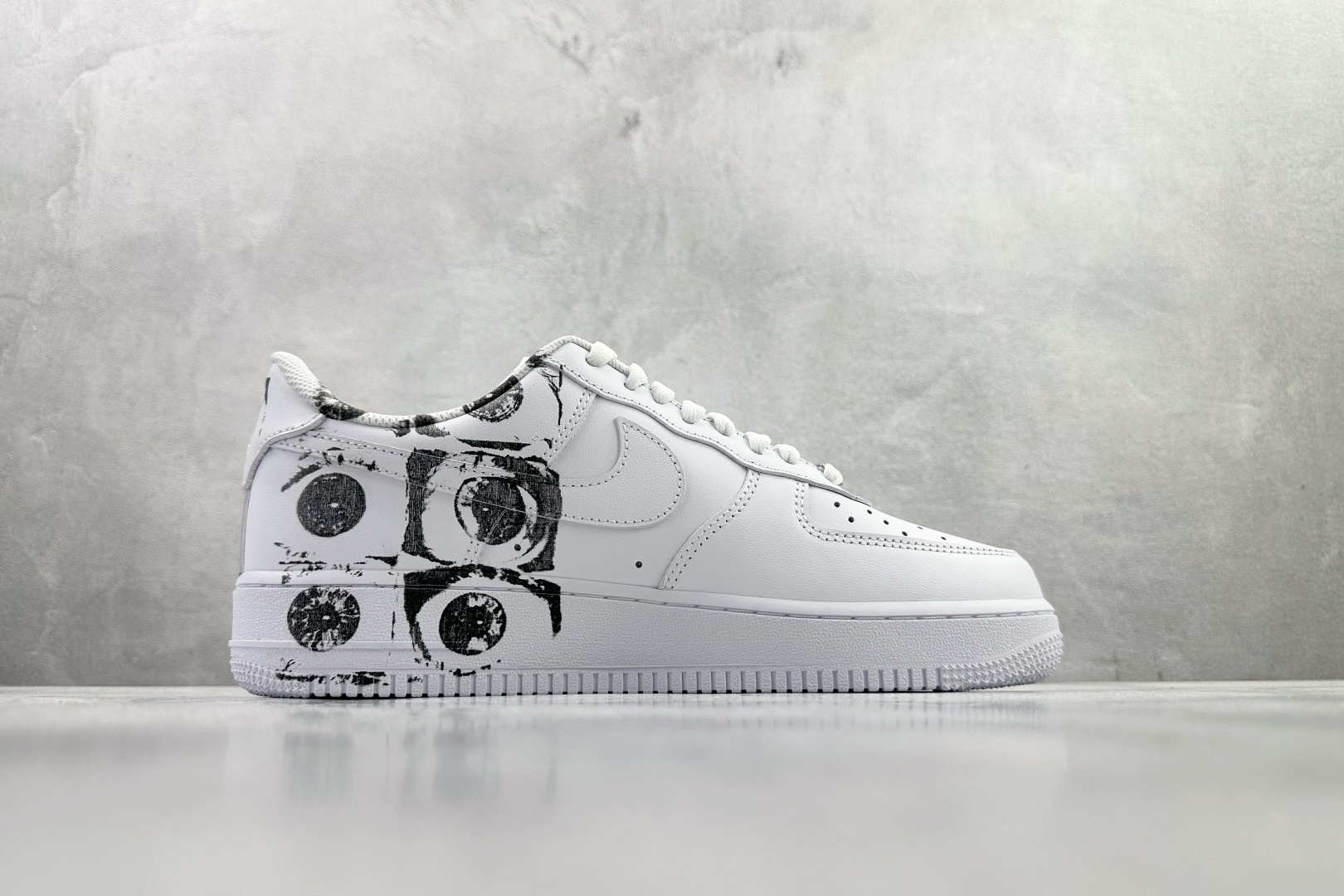 原厂皮 Nike x CDG x Supreme Air Force 1 Supreme Comme des Garcons Shirt 白黑 923044-100