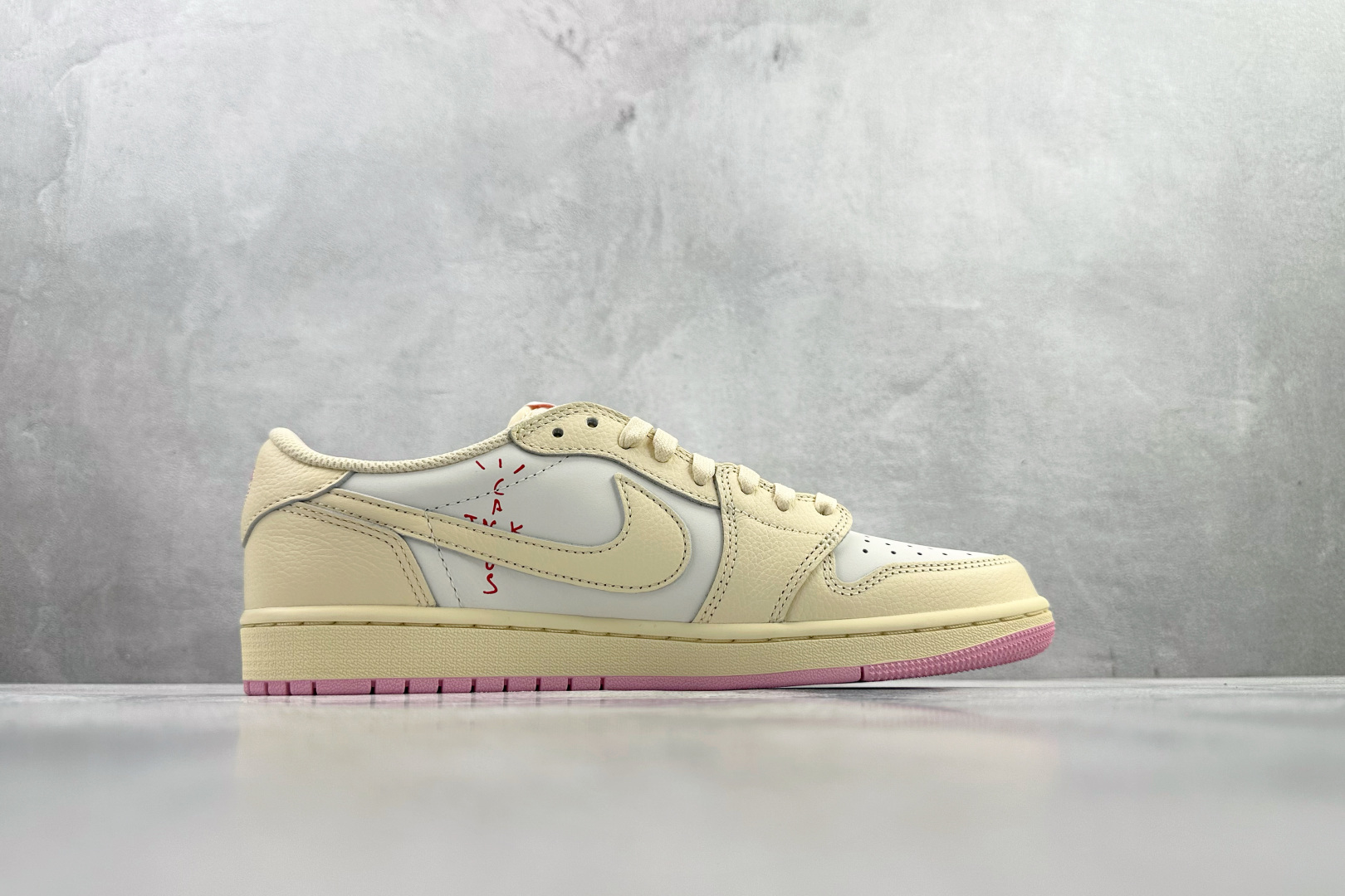 外贸指定认可版本 Travis Scott x Jordan Air Jordan 1 倒钩 柔粉色 IQ7604-100-Top High Quatity Cheap Sneakers Fashion Clothing Clothes Bags handbags Shoes of all Brand wholesale With The best Quality And Beautiful Price from China Factory Chinese suppliers wholesaler seller 外贸指定认可版本 Travis Scott x Jordan Air Jordan 1 倒钩 柔粉色 IQ7604-100