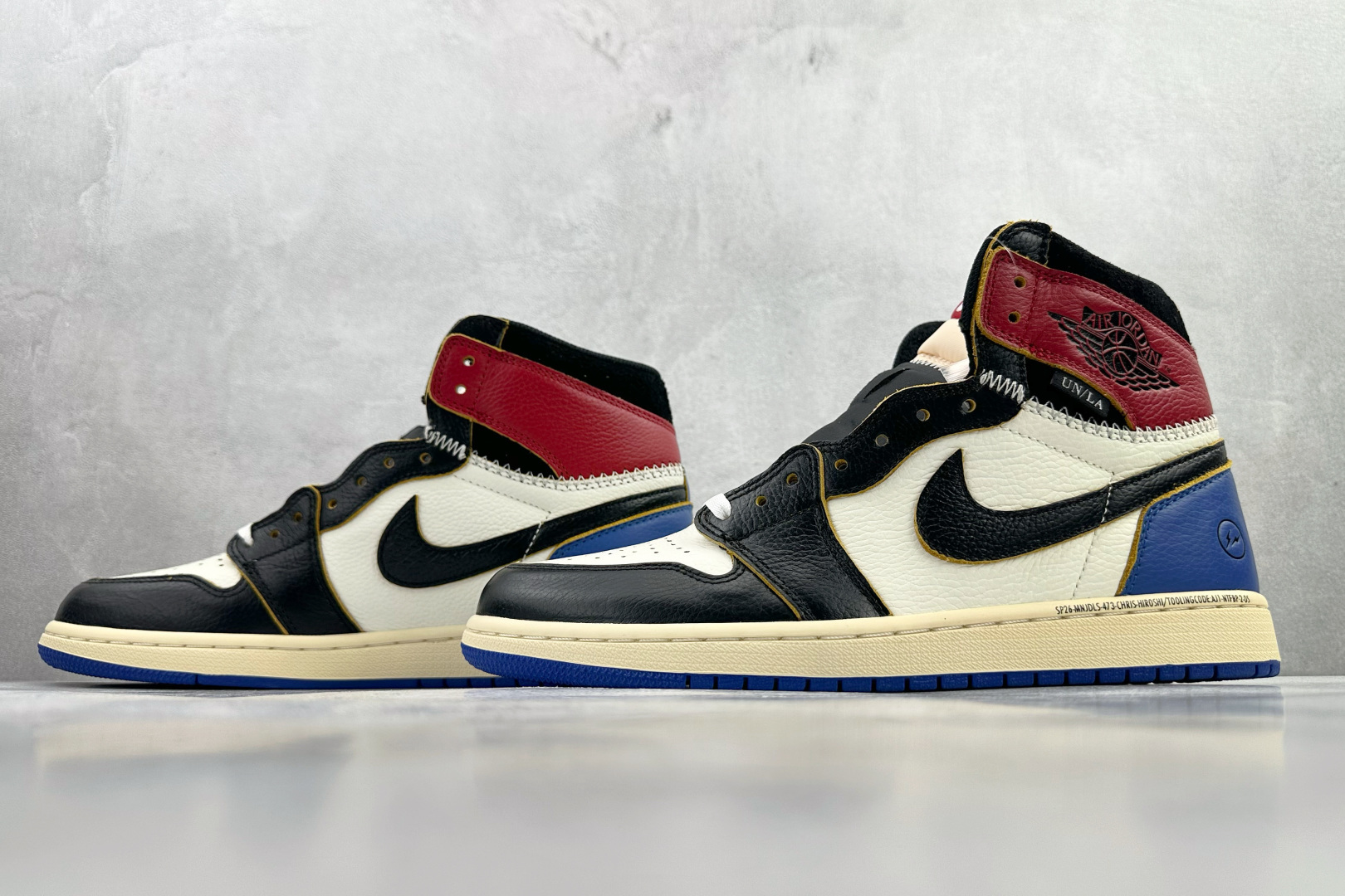 Union LA x Fragment Design x Jordan Air Jordan 1 High 黑白蓝 IO7847-002-Top High Quatity Cheap Sneakers Fashion Clothing Clothes Bags handbags Shoes of all Brand wholesale With The best Quality And Beautiful Price from China Factory Chinese suppliers wholesaler seller Union LA x Fragment Design x Jordan Air Jordan 1 High 黑白蓝 IO7847-002