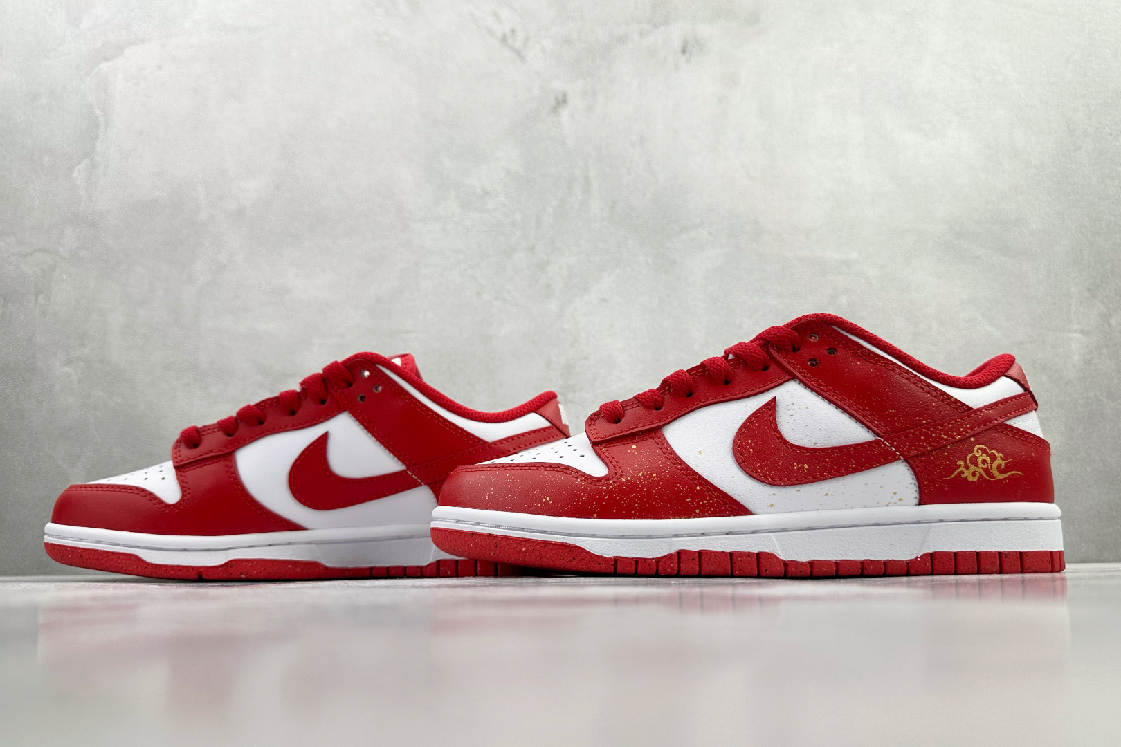 300 定制球鞋 Nike Dunk 祥瑞红鸳 红白 DD1873-116