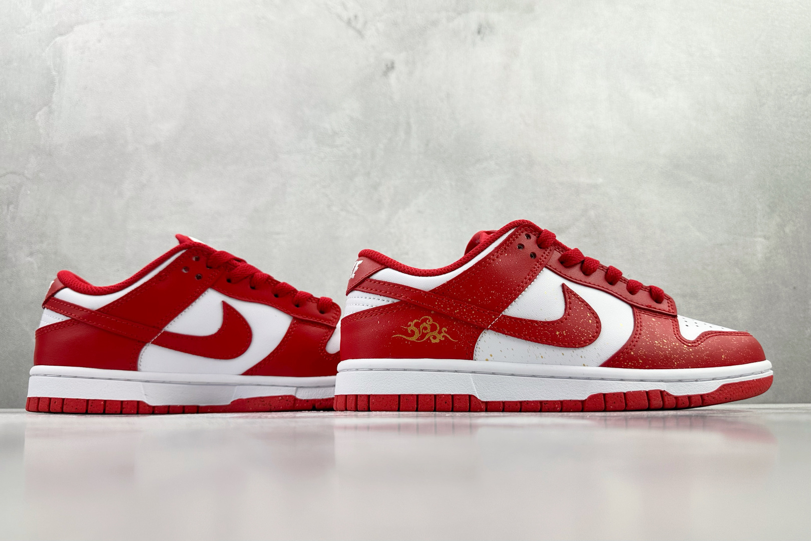 300 定制球鞋 Nike Dunk 祥瑞红鸳 红白 DD1873-116