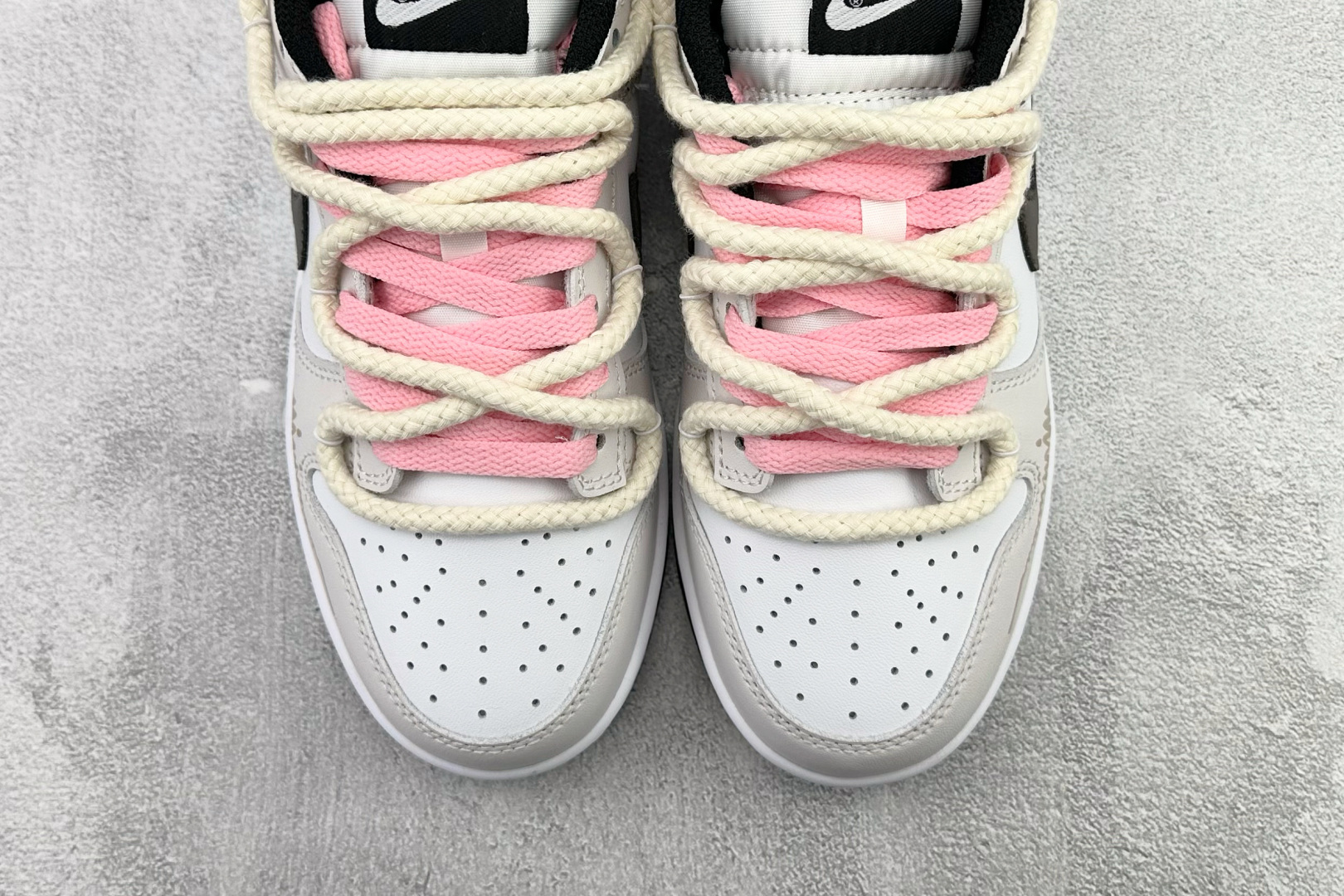 YC 【定制球鞋】Nike Dunk 唯美花园 米白灰货号：DD1391 100尺码：35.5 36 3