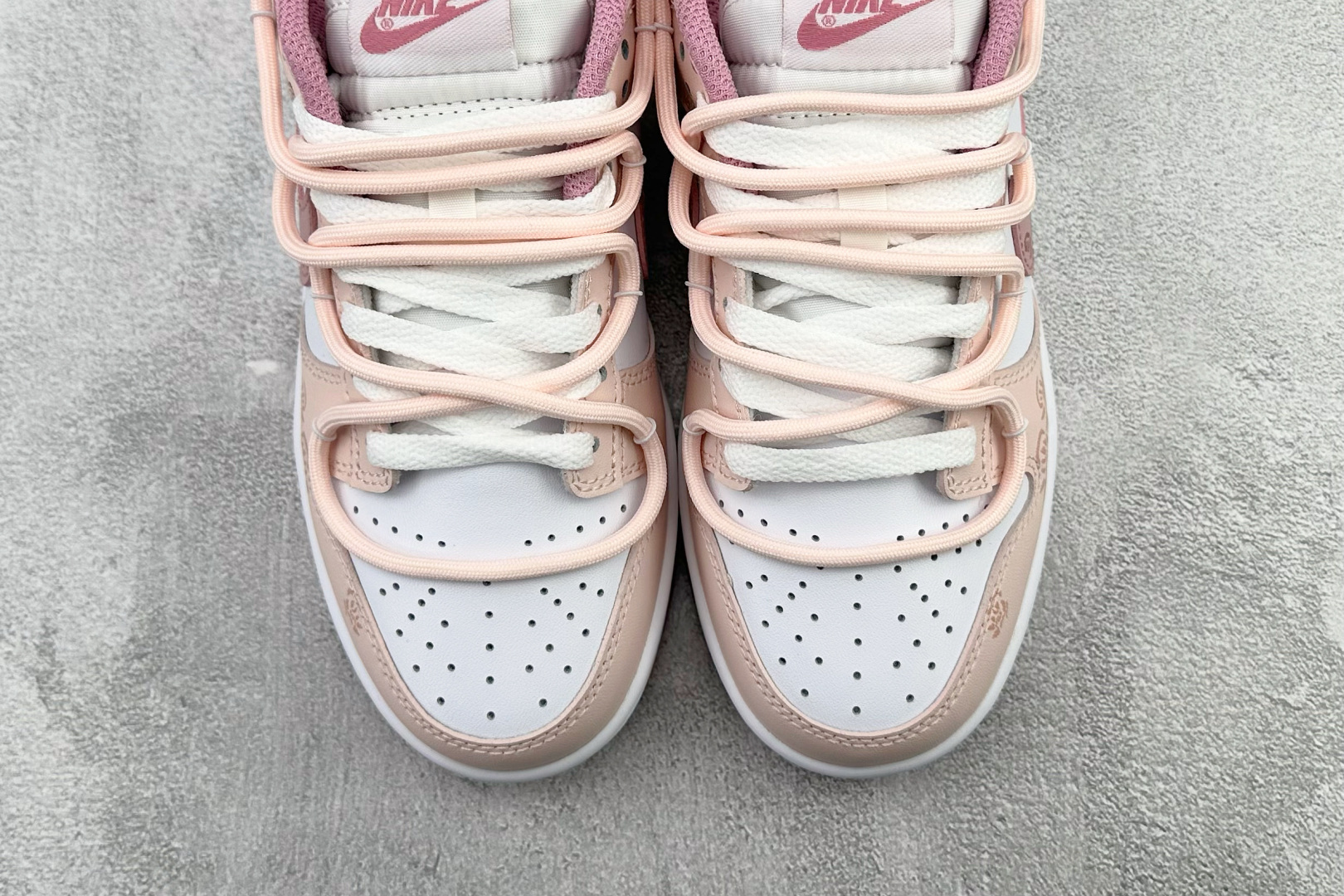 YC 【定制球鞋】Nike Dunk 蜜语玫瑰 粉白货号：DD1873 112尺码：35.5 36 36