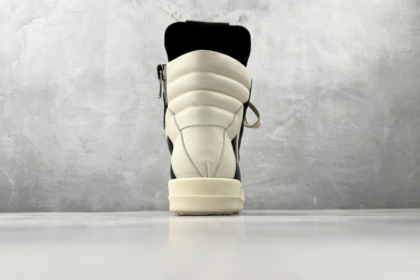 RICK OWENS/RO Geobaskets 黑白色 RU01F2894LBELCO-911 RICK OWENS/RO Geobaskets 黑白色 RU01F2894LBELCO-911