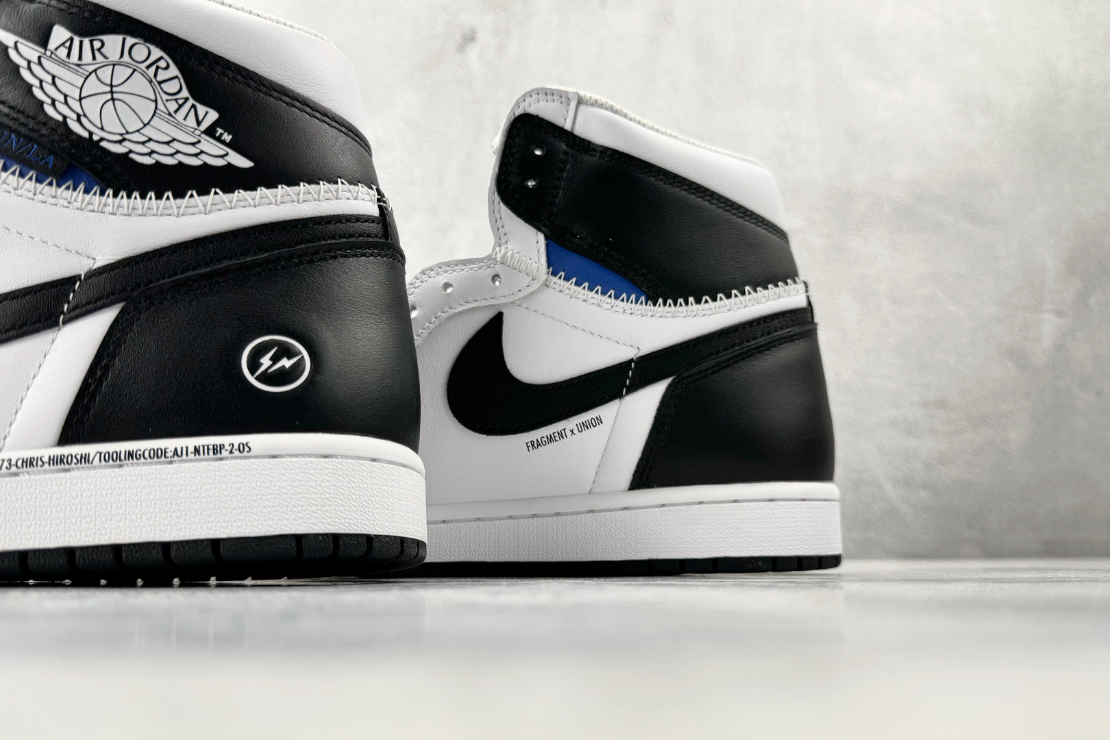 Union x Fragment Design × Jordan Air Jordan 1 Retro High SP 三方联名 黑白色 II7282-100