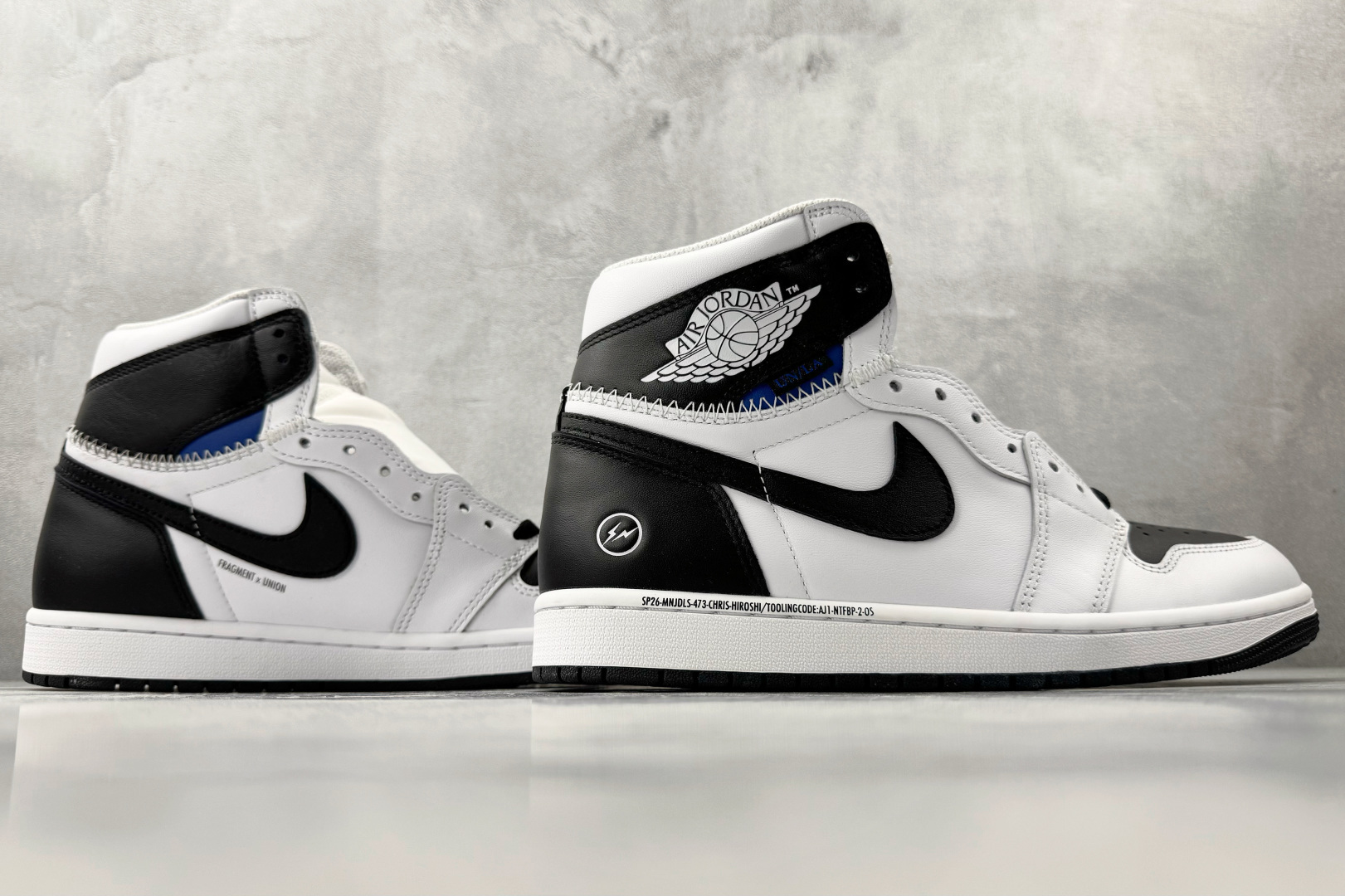 Union x Fragment Design × Jordan Air Jordan 1 Retro High SP 三方联名 黑白色 II7282-100