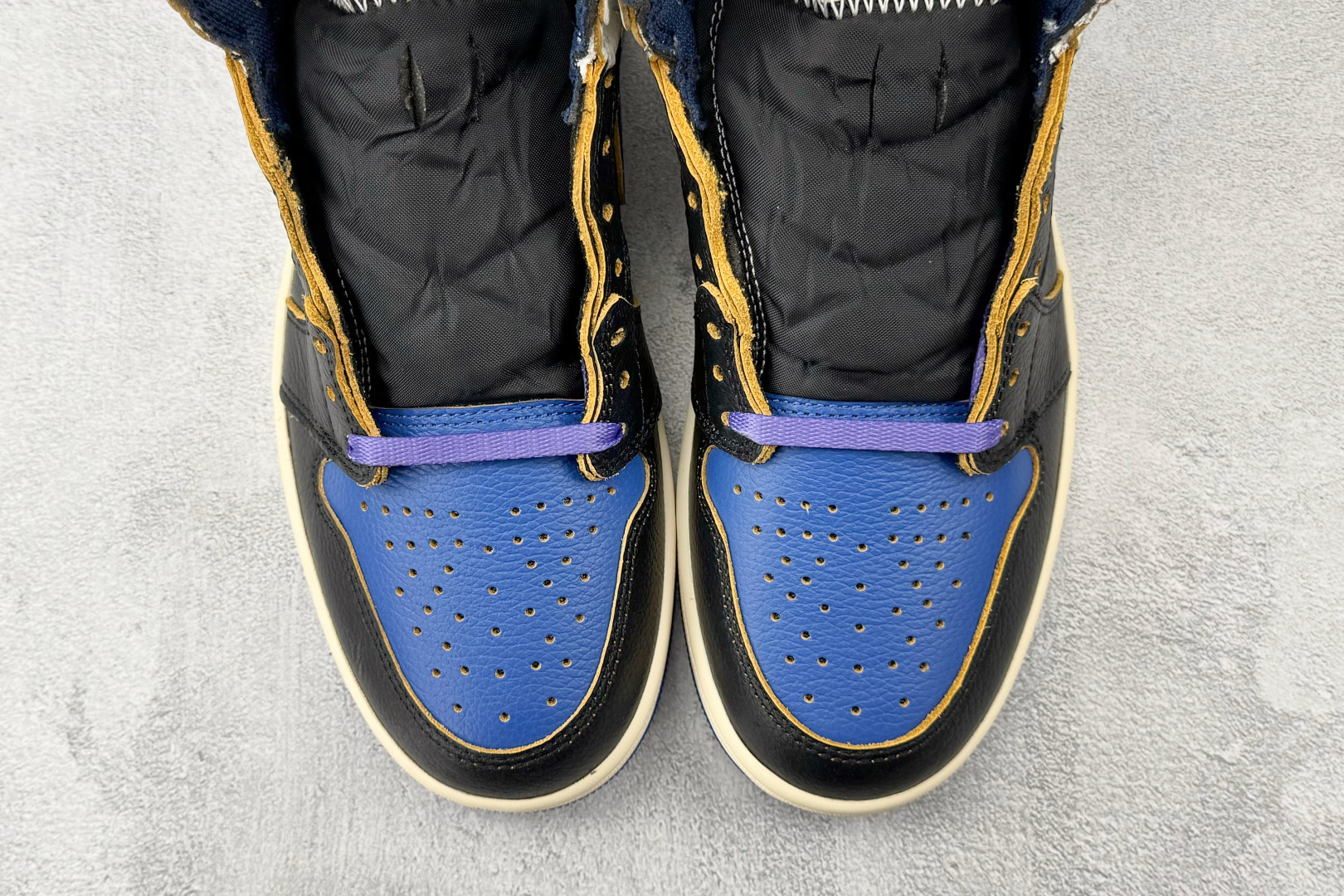 Union x Fragment Design × Jordan Air Jordan 1 High SP Royal 黑白蓝 IO7847-001 Union x Fragment Design × Jordan Air Jordan 1 High SP Royal 黑白蓝 IO7847-001