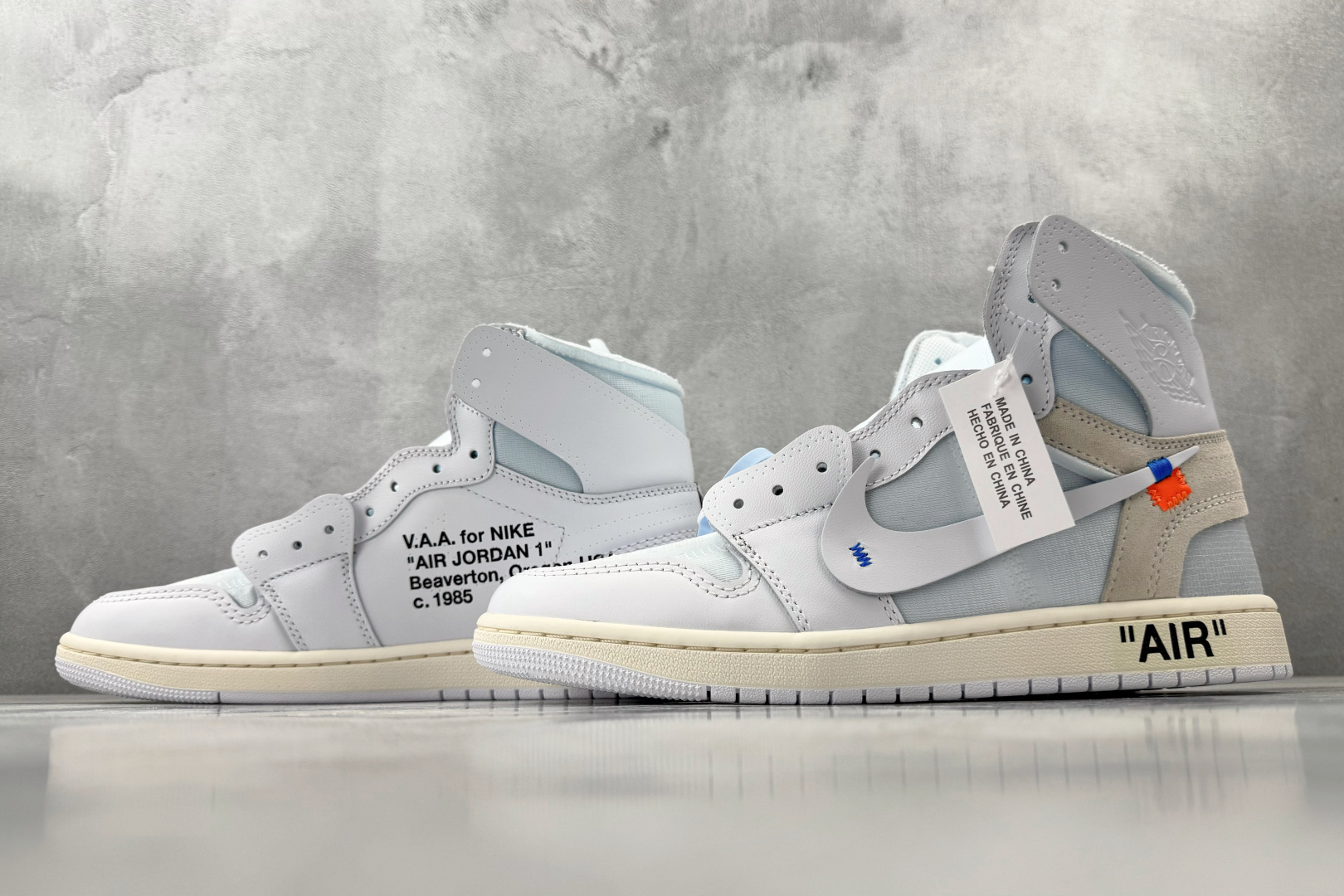 LJR OFF-WHITE × Jordan Air Jordan 1 High White the t