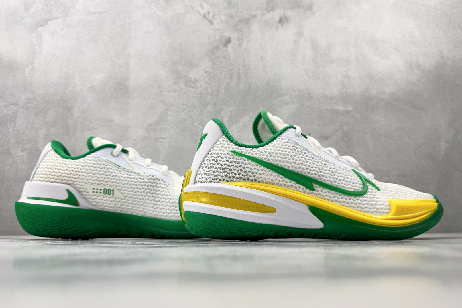 OX 【定制球鞋】 Nike Air Zoom G.T. Cut 1 811制造 鸭子机动队 白绿黄货号