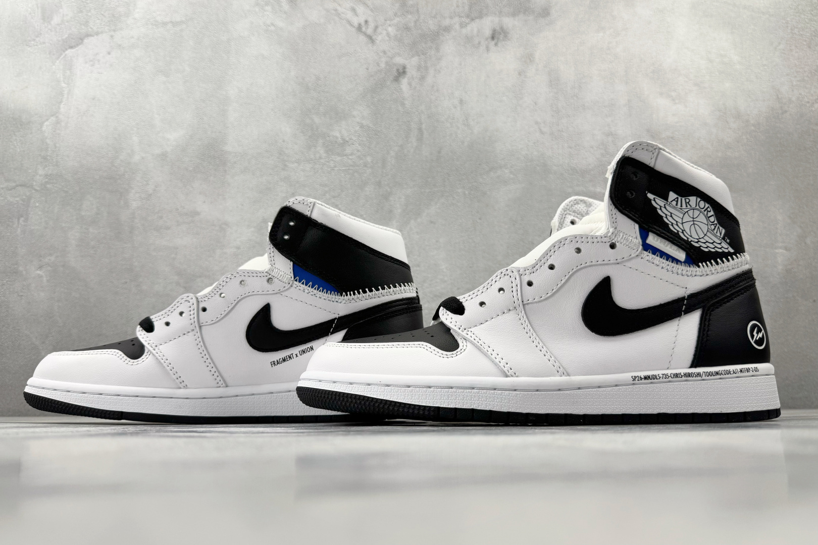 Union x Fragment Design × Jordan Air Jordan 1 Retro High SP 三方联名 黑白色 II7282-100 Union x Fragment Design × Jordan Air Jordan 1 Retro High SP 三方联名 黑白色 II7282-100