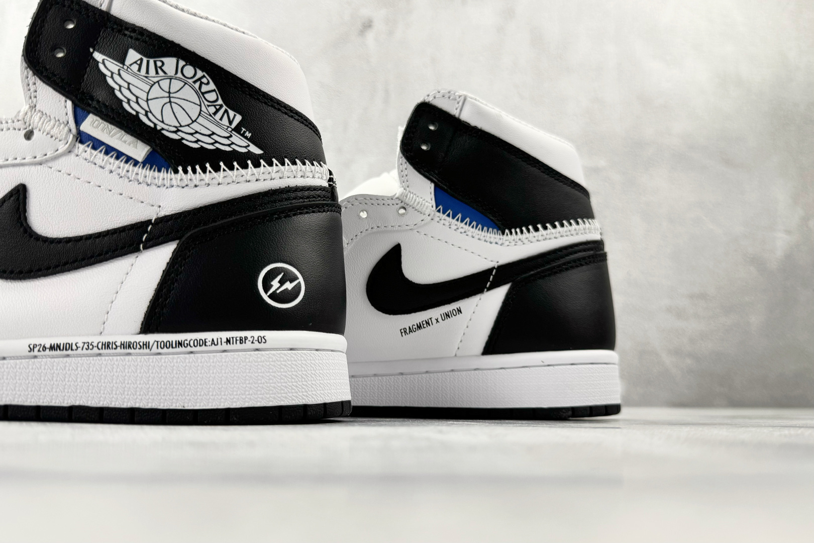 Union x Fragment Design × Jordan Air Jordan 1 Retro High SP 三方联名 黑白色 II7282-100 Union x Fragment Design × Jordan Air Jordan 1 Retro High SP 三方联名 黑白色 II7282-100