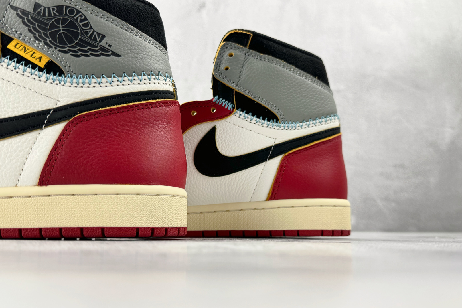 全新工厂开发 Union x Jordan Air Jordan 1 白红灰 HV8563-600