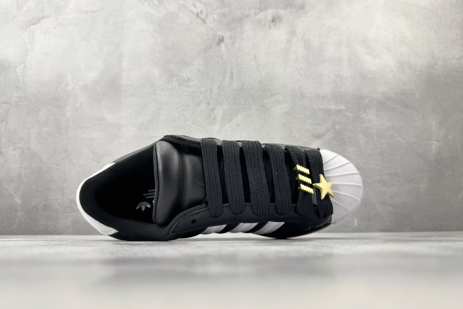 G版 全新版本升级 adidas originals Superstar 2 黑色货号：JR7444尺码
