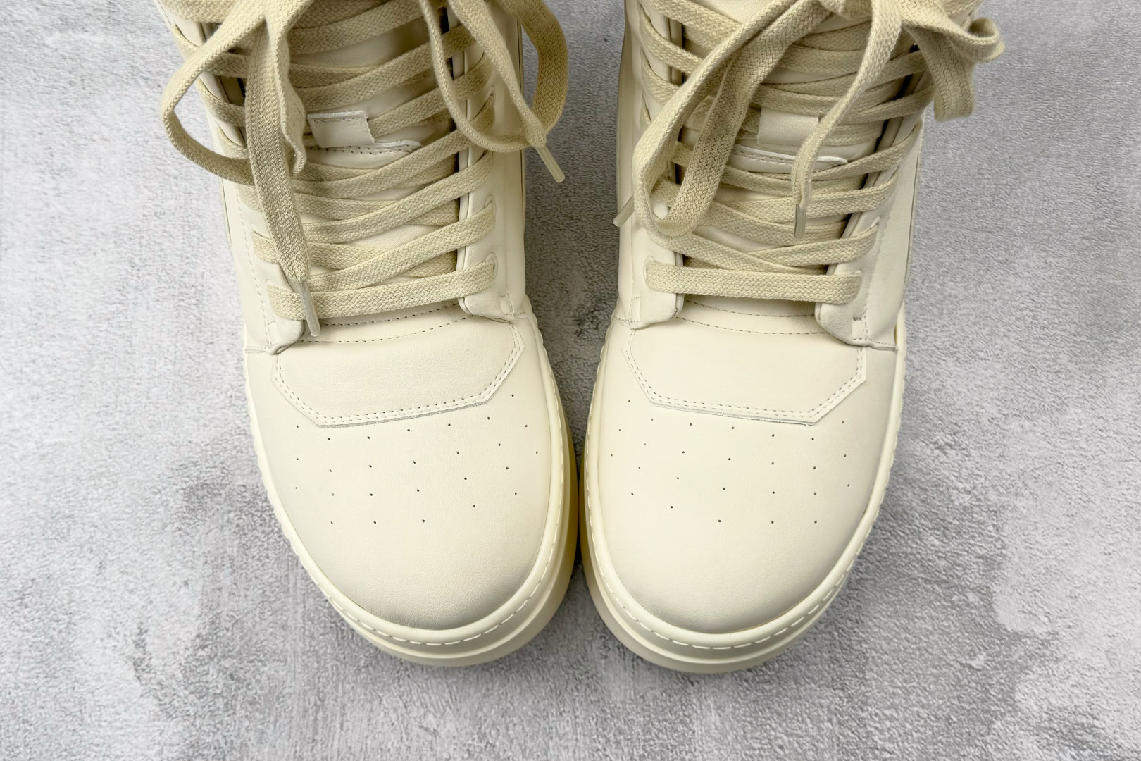 650 RICK OWENS/RO Mega Geobask 白色 RU02D6855LCO-1111