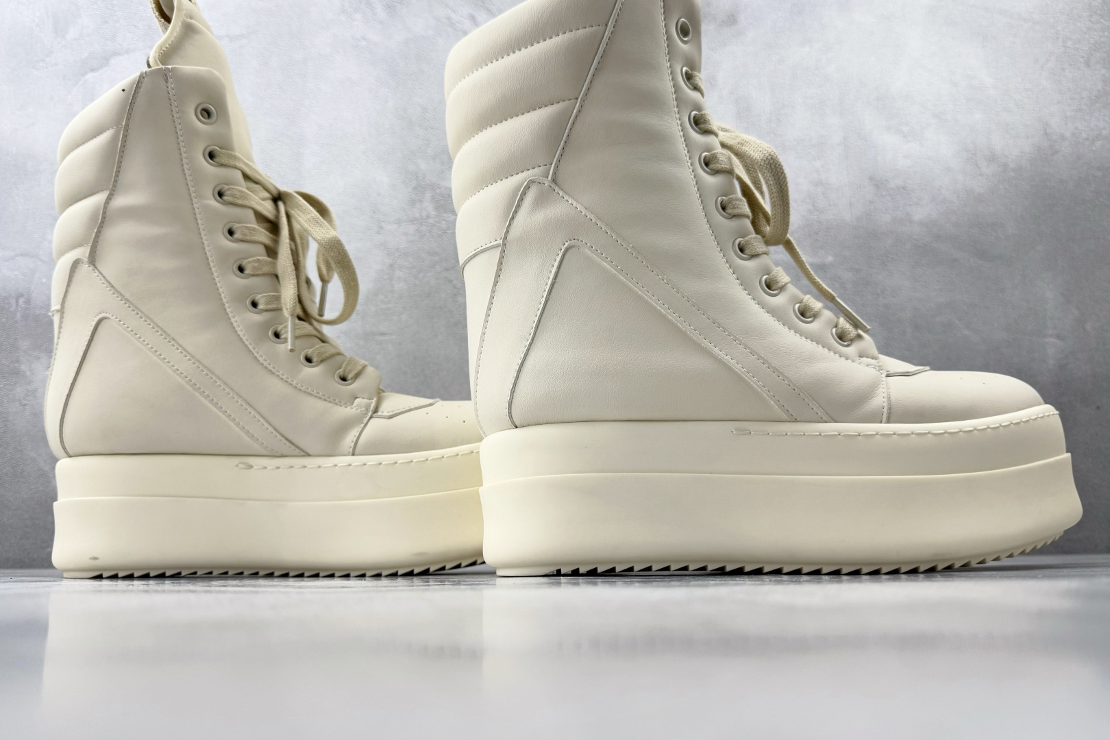 650 RICK OWENS/RO Mega Geobask 白色 RU02D6855LCO-1111