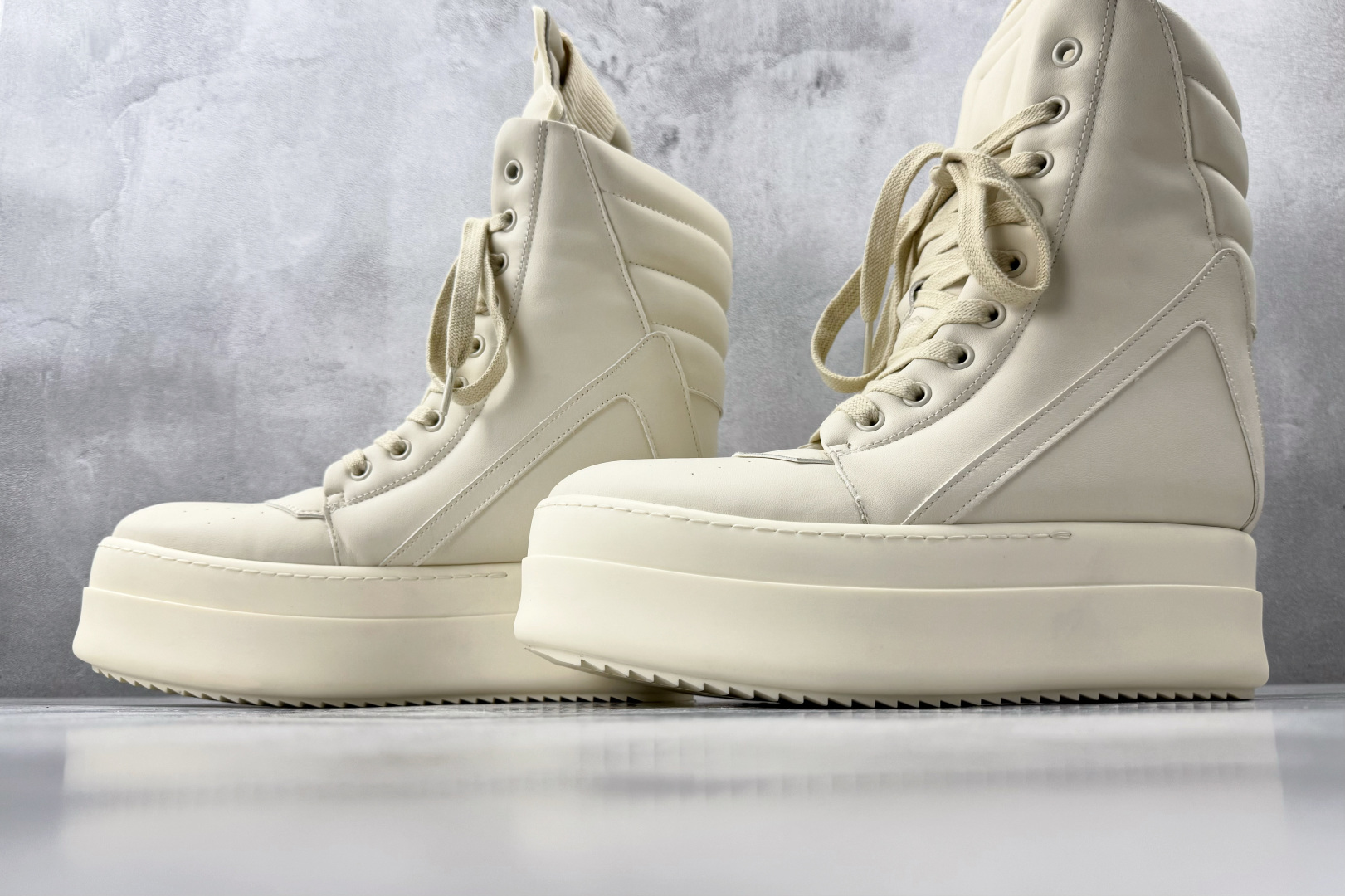 650 RICK OWENS/RO Mega Geobask 白色 RU02D6855LCO-1111