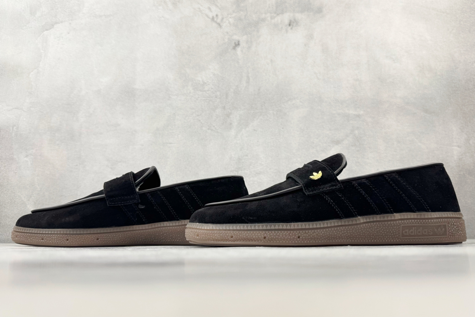 160 出口订单 adidas originals HANDBALL SPEZIAL Loafer 黑色 KJ0641