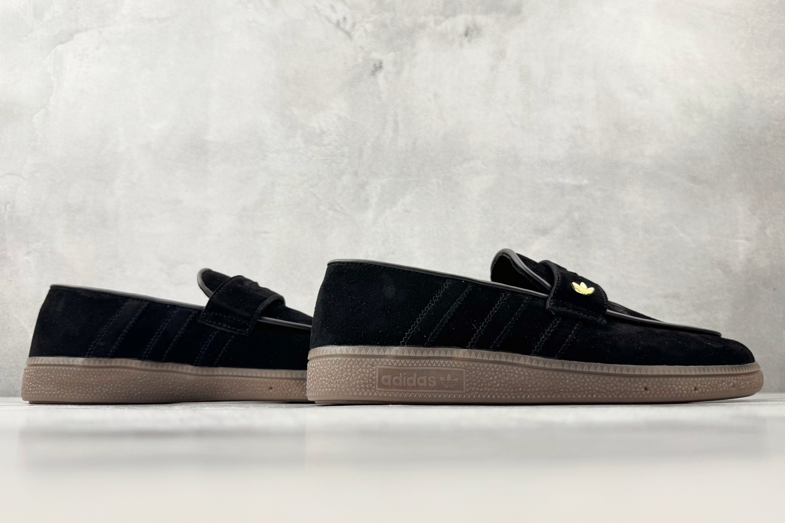 160 出口订单 adidas originals HANDBALL SPEZIAL Loafer 黑色 KJ0641