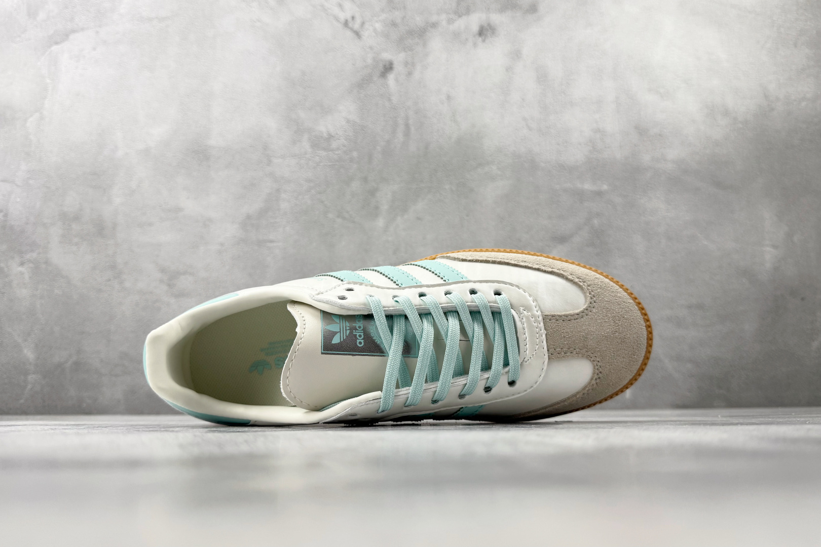 160 出口订单 adidas originals SAMBA 白浅蓝 KJ4304
