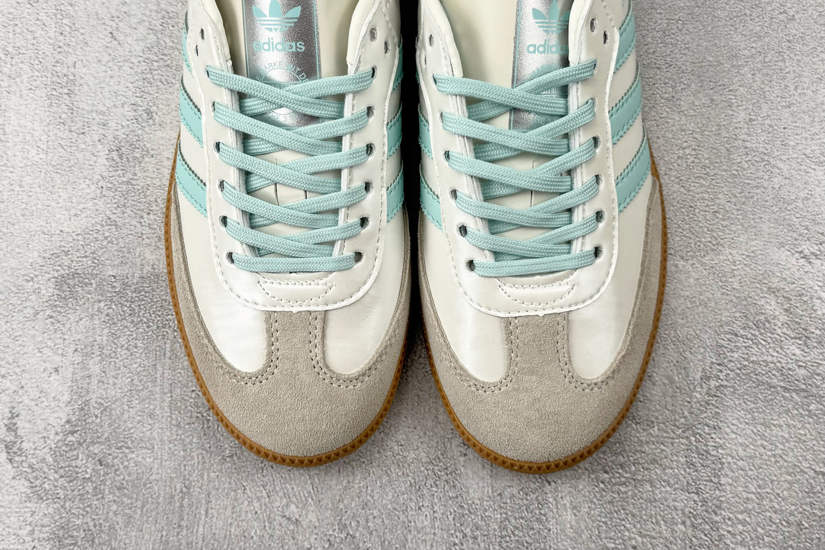 160 出口订单 adidas originals SAMBA 白浅蓝 KJ4304