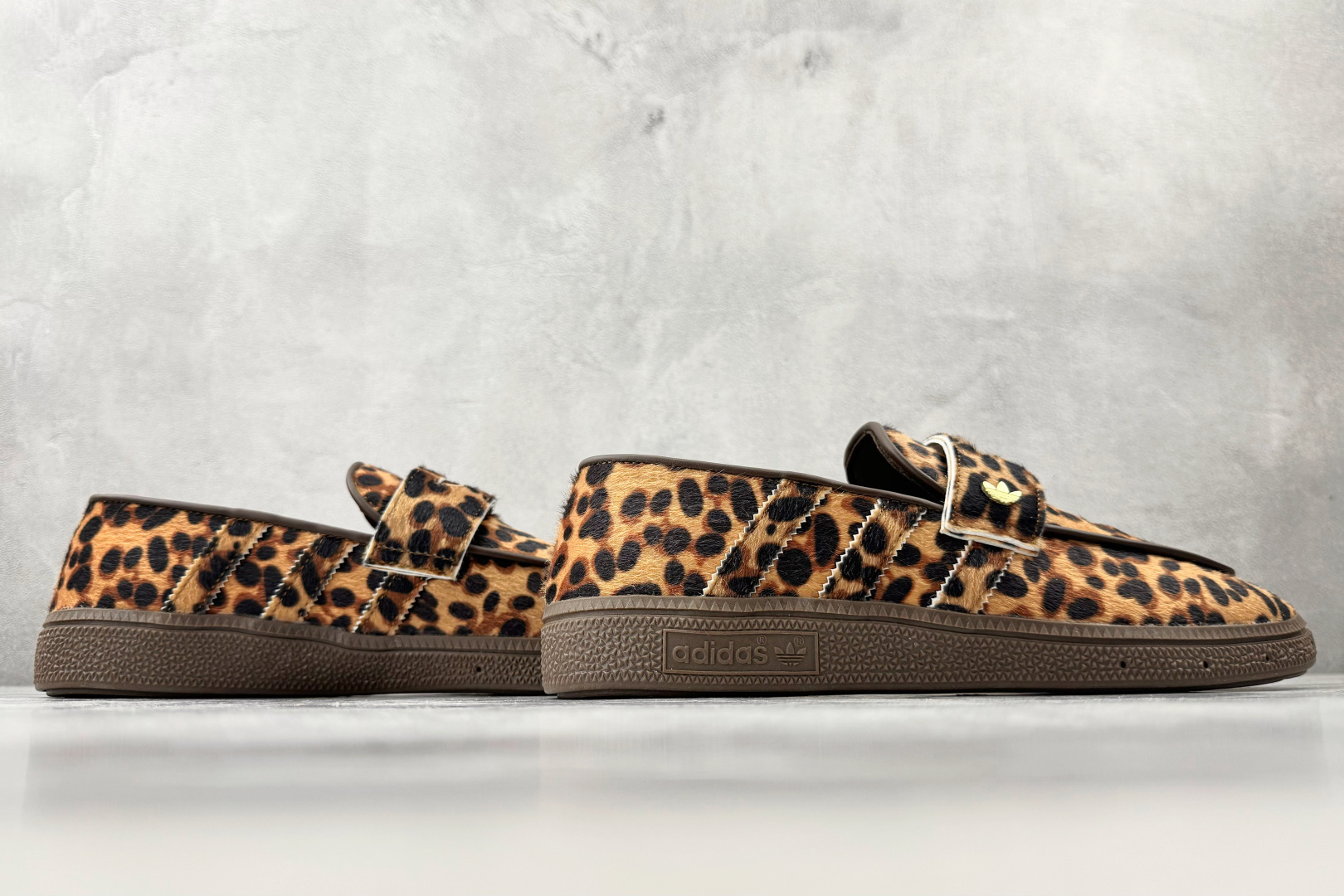 出口订单 adidas originals HANDBALL SPEZIAL Loafer 豹纹 KJ2526