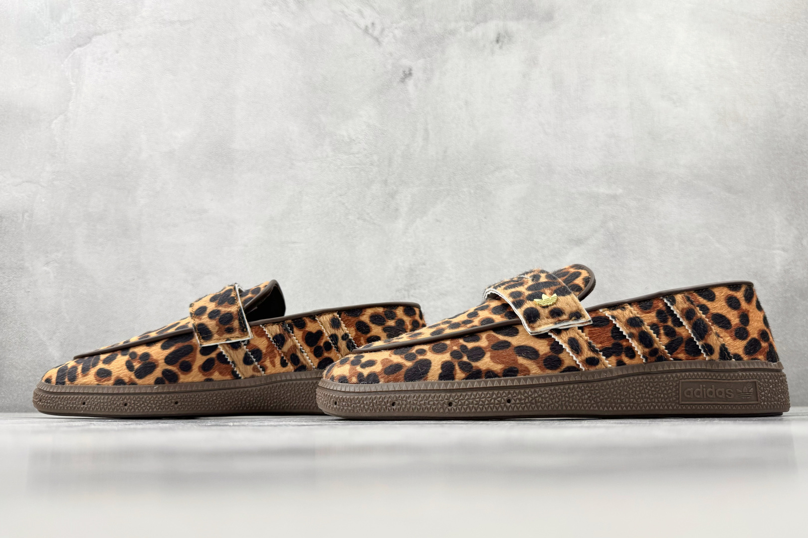 出口订单 adidas originals HANDBALL SPEZIAL Loafer 豹纹 KJ2526
