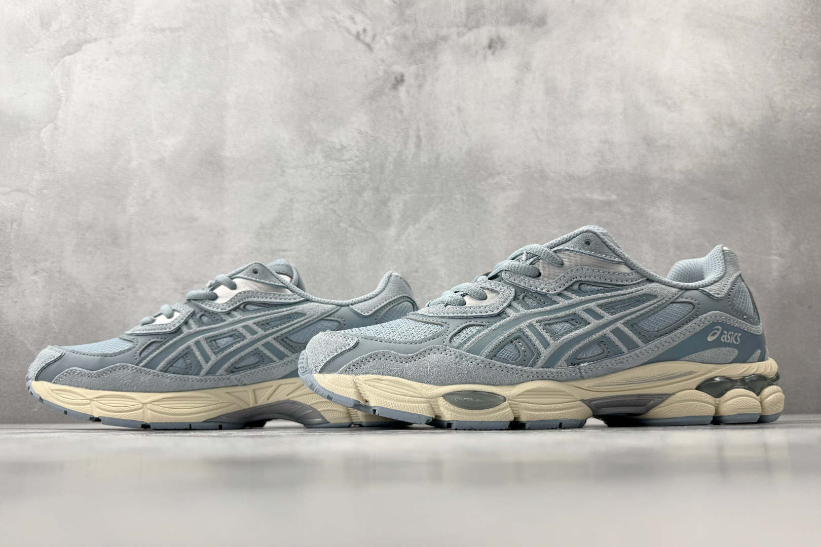 外贸订单 配色齐全 正确版本 完美还原 ASICS GEL-N灰蓝色 1203A739-400