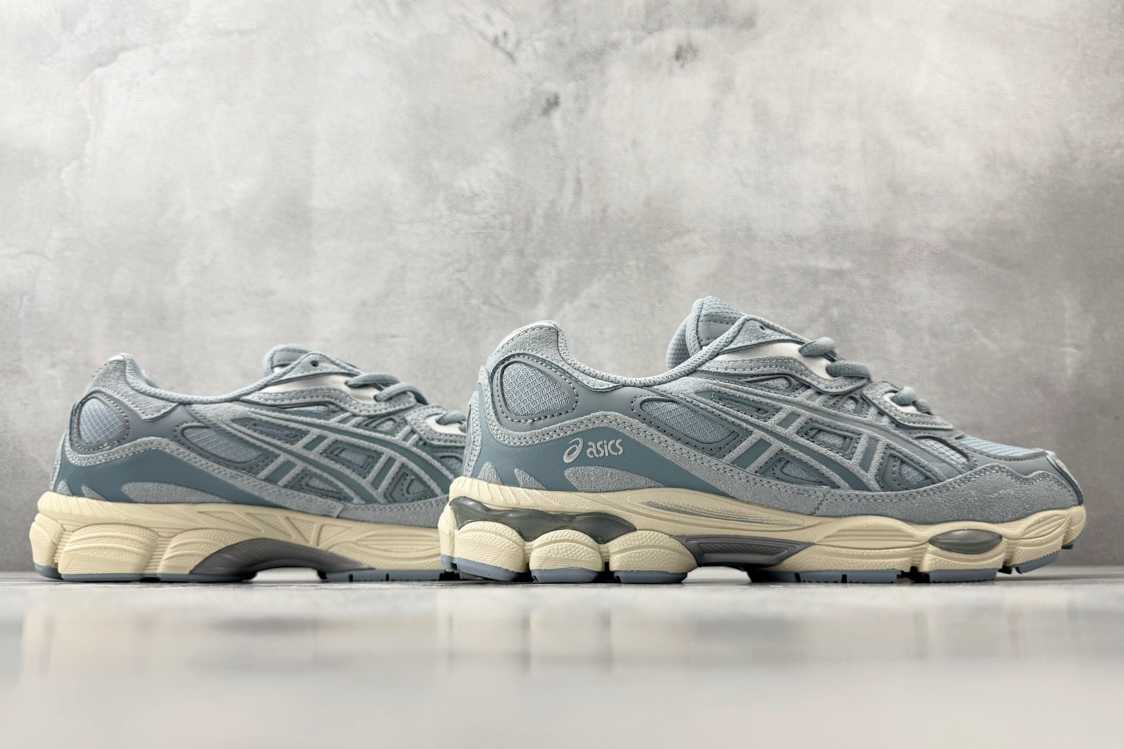 外贸订单 配色齐全 正确版本 完美还原 ASICS GEL-N灰蓝色 1203A739-400