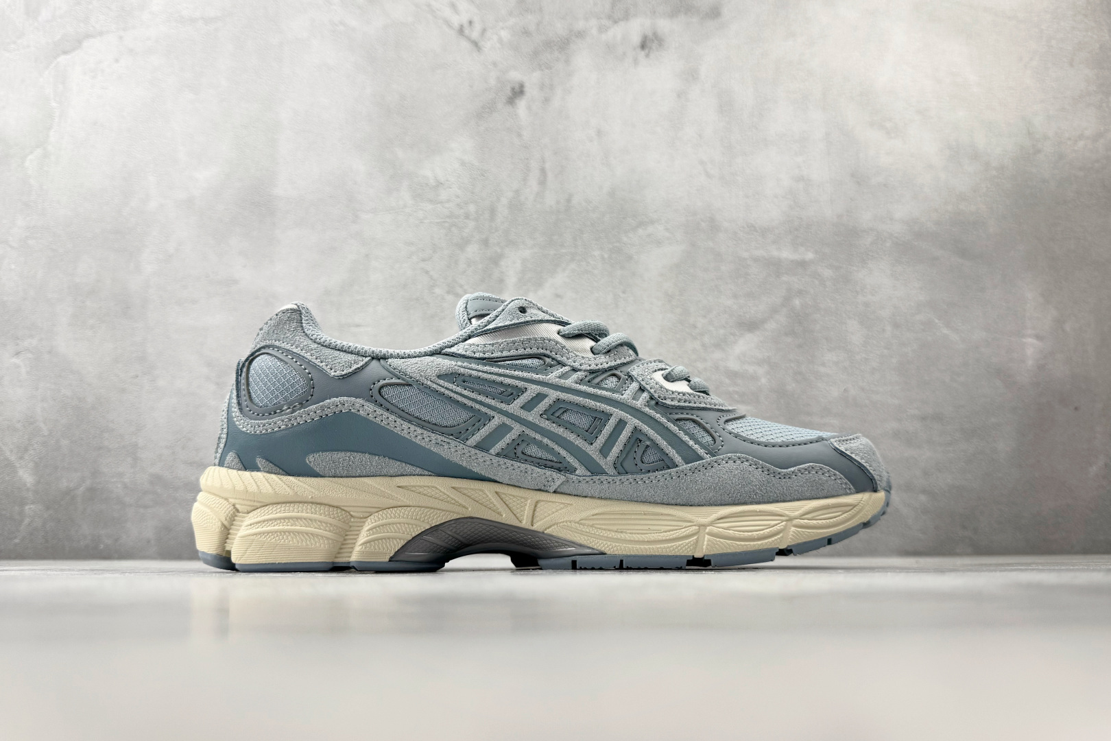 外贸订单 配色齐全 正确版本 完美还原 ASICS GEL-N灰蓝色 1203A739-400
