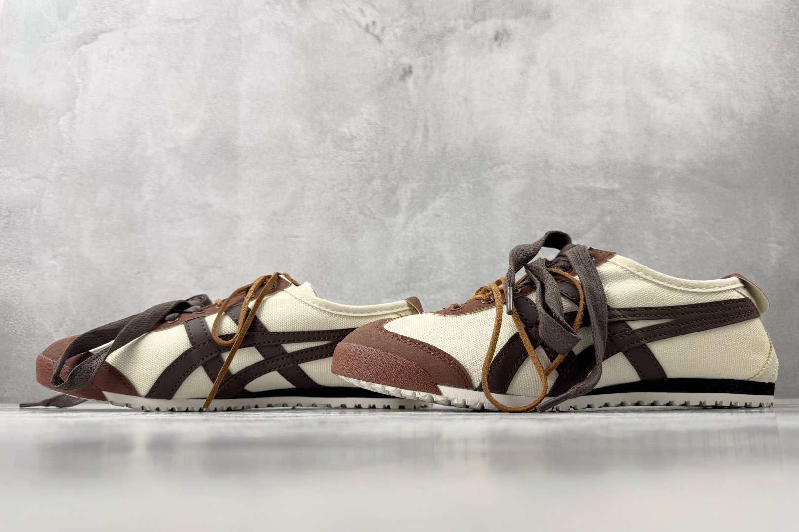 广版 【定制球鞋】 Onitsuka Tiger鬼塚虎 MEXICO 66 气泡水母 秋日牛仔 米棕货号