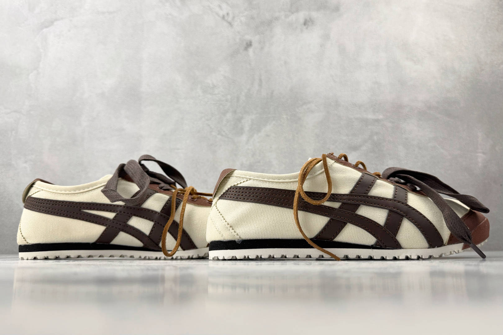 广版 【定制球鞋】 Onitsuka Tiger鬼塚虎 MEXICO 66 气泡水母 秋日牛仔 米棕货号