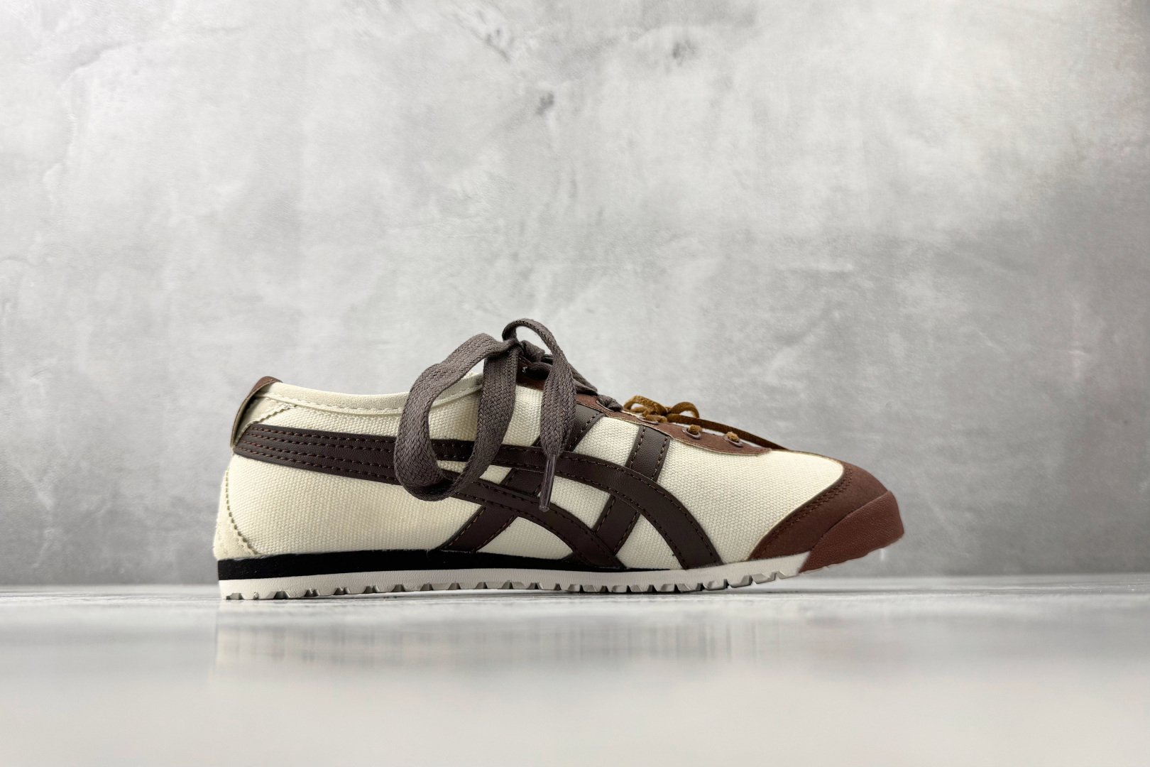 广版 【定制球鞋】 Onitsuka Tiger鬼塚虎 MEXICO 66 气泡水母 秋日牛仔 米棕货号