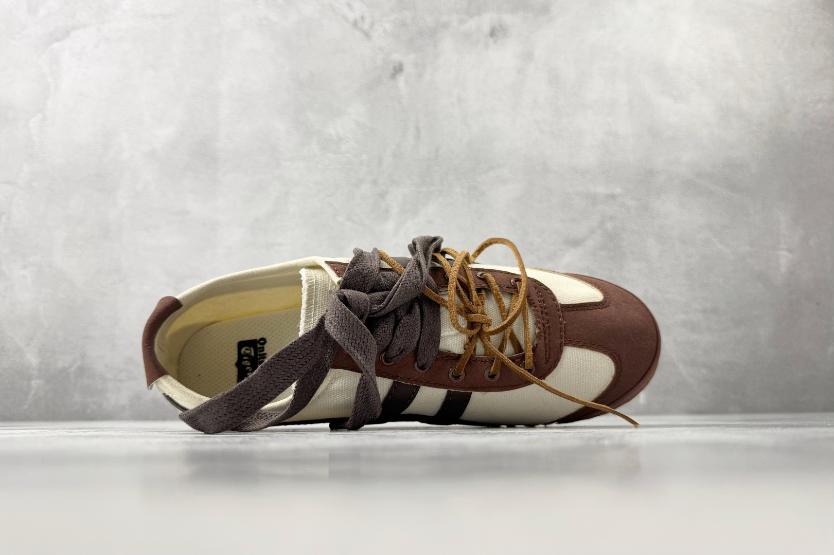 广版 【定制球鞋】 Onitsuka Tiger鬼塚虎 MEXICO 66 气泡水母 秋日牛仔 米棕货号