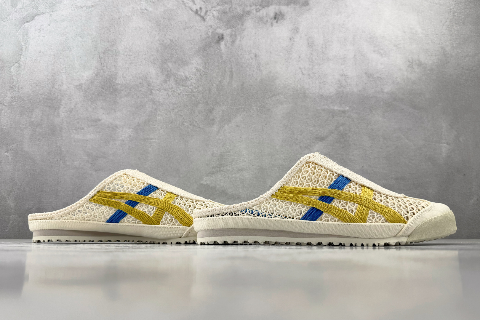 SC 渠道特供 Onitsuka Tiger 鬼塚虎 MEXICO 66 SABOT 米色/黄色货号：1