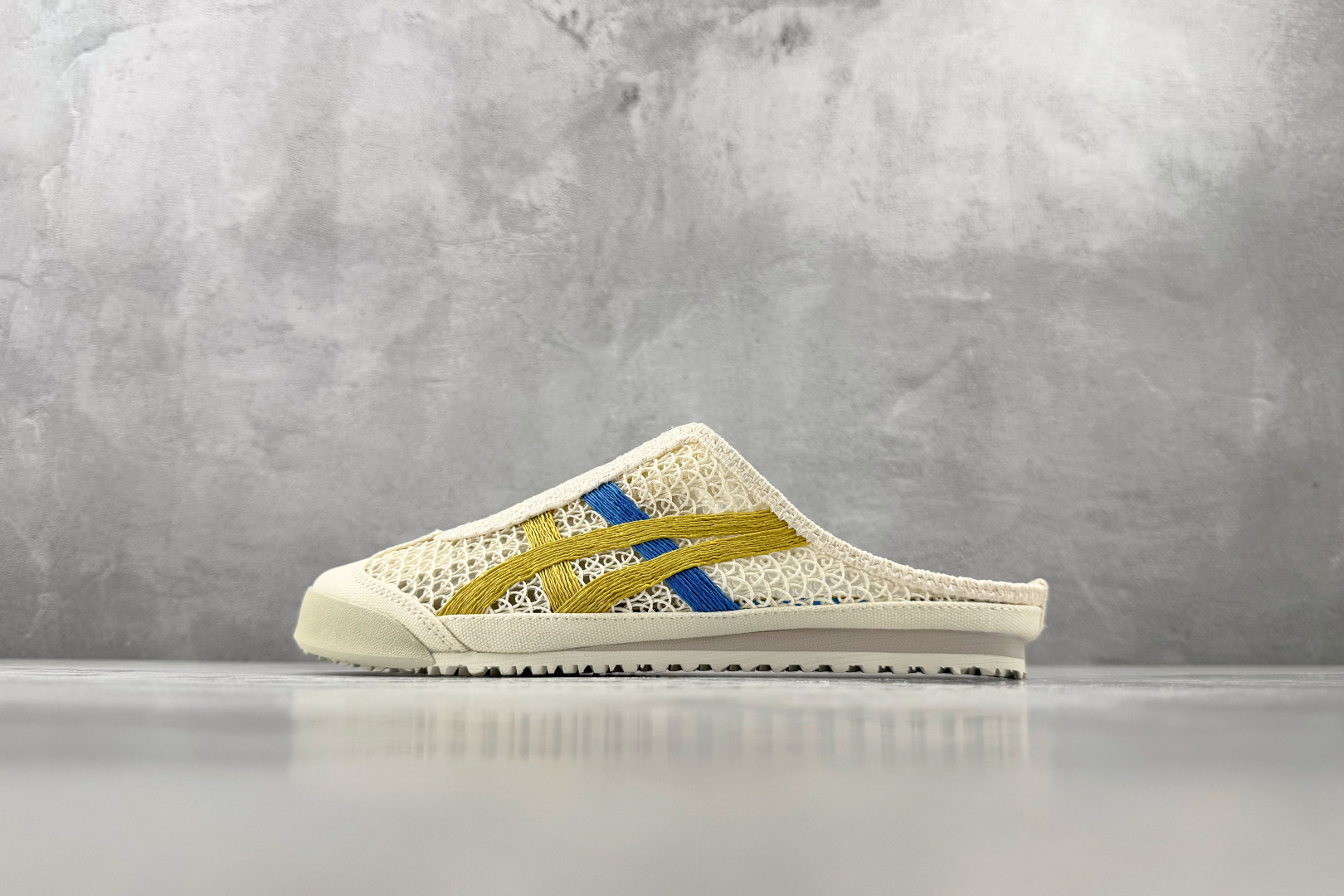 SC 渠道特供 Onitsuka Tiger 鬼塚虎 MEXICO 66 SABOT 米色/黄色货号：1