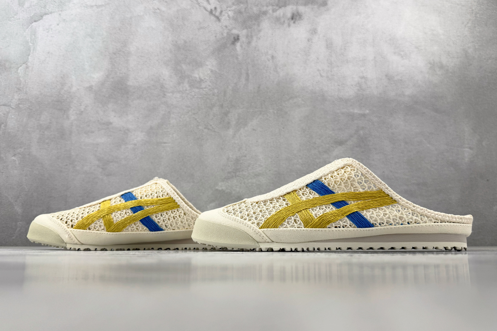 SC 渠道特供 Onitsuka Tiger 鬼塚虎 MEXICO 66 SABOT 米色/黄色货号：1
