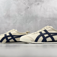 OT 头层 Onitsuka Tiger鬼塚虎 MEXICO 66 SLIP-ON 米白藏青货号:118 OT 头层 Onitsuka Tiger鬼塚虎 MEXICO 66 SLIP-ON 米白藏青货号:118